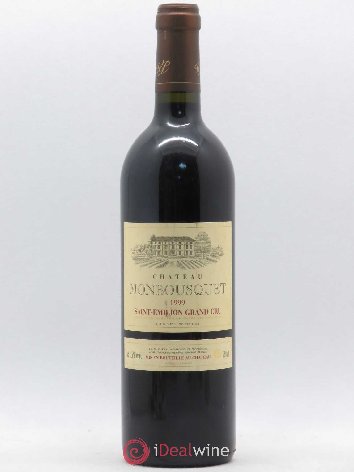 Château Monbousquet Grand Cru Classé 1999 - Lot de 1 bouteille - 0