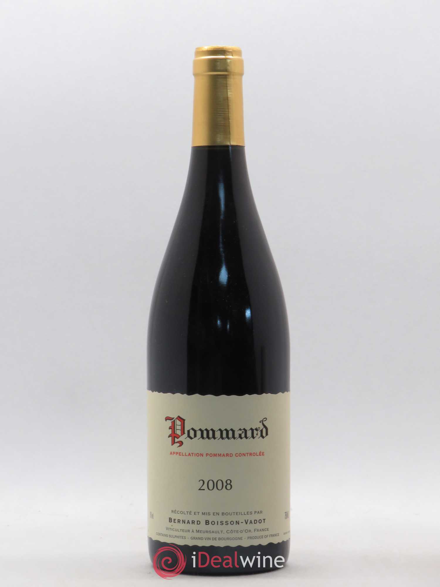 Pommard Boisson Vadot 2008 - Lot de 1 bouteille - 0