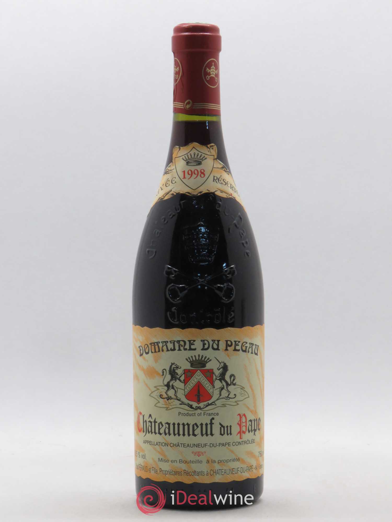 Châteauneuf-du-Pape Domaine du Pégau Cuvée Réservée Paul et Laurence Féraud 1998 - Lot de 1 bouteille - 0