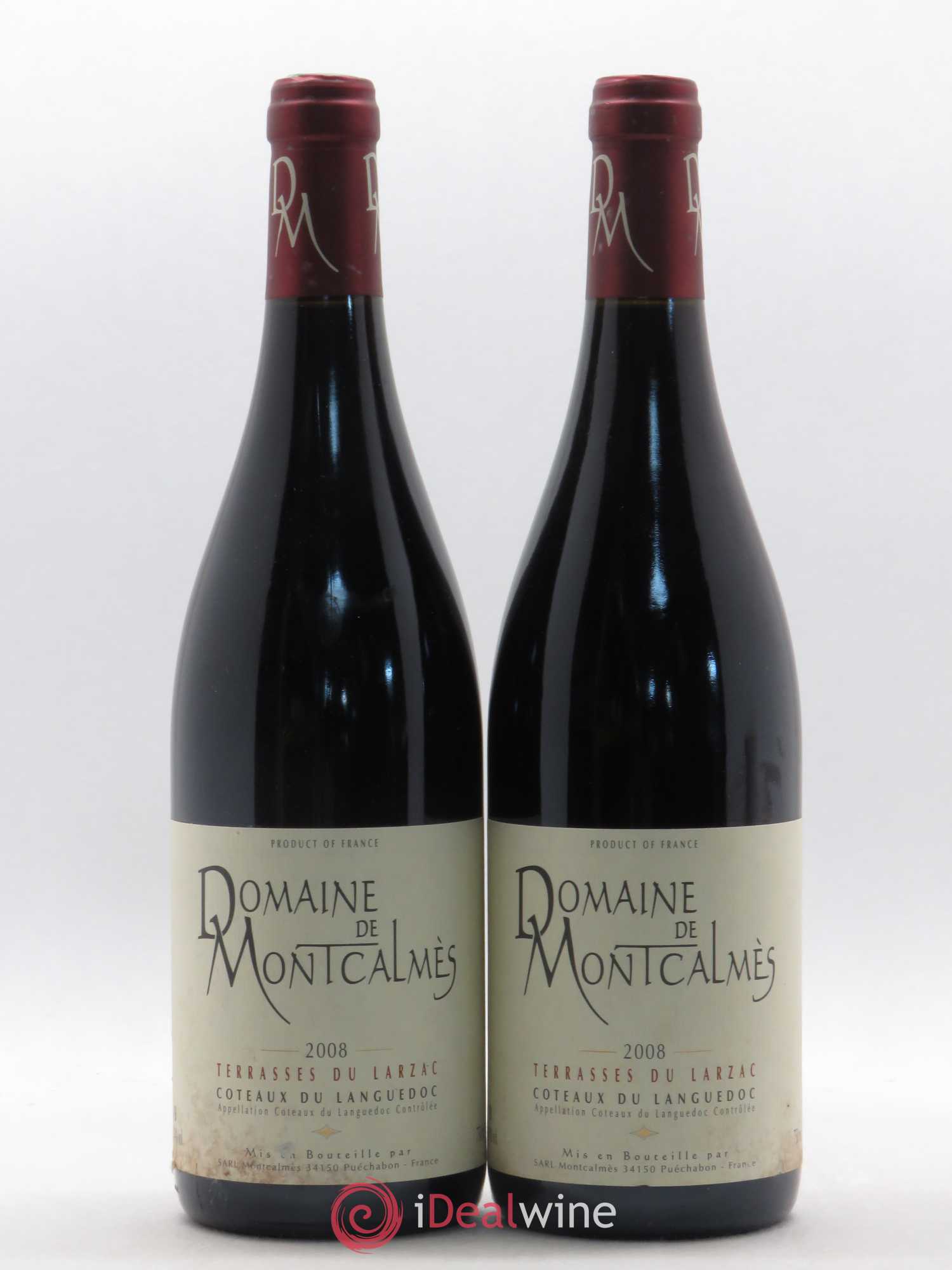 Terrasses du Larzac Domaine de Montcalmès Frédéric Pourtalié 2008 - Lot de 2 bouteilles - 0