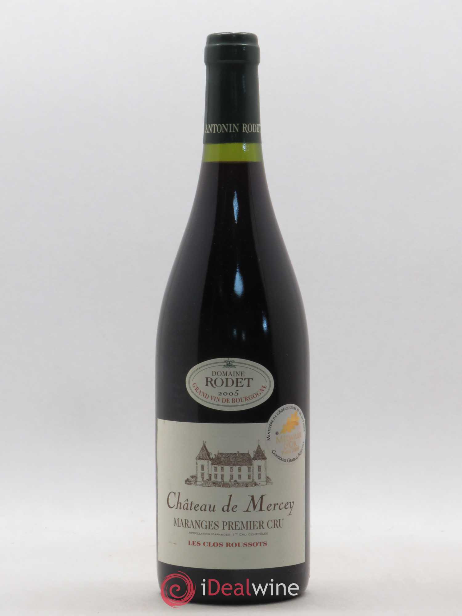 Maranges 1er Cru Château de Mercey Domaine Rodet 2005 - Posten von 1 Flasche - 0