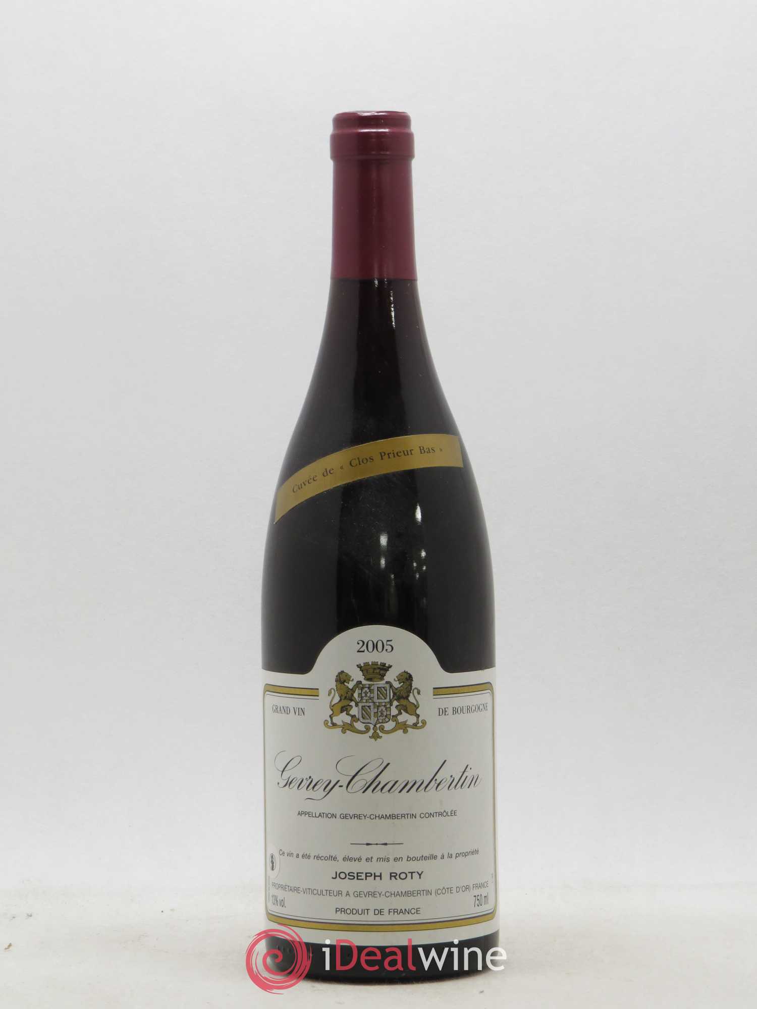Gevrey-Chambertin Clos Prieur Bas Joseph Roty 2005 - Posten von 1 Flasche - 0
