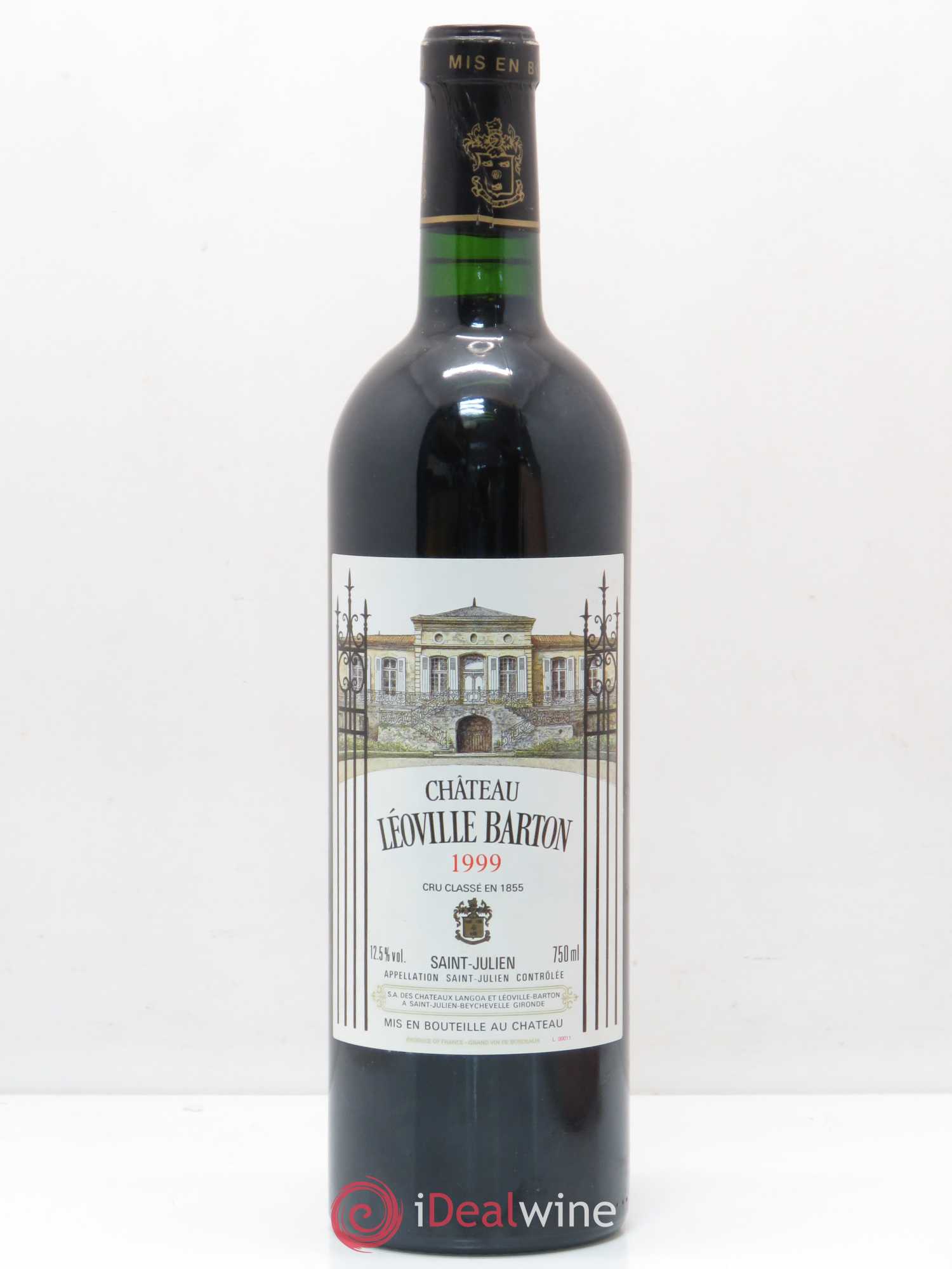 Château Léoville Barton 2ème Grand Cru Classé 1999 - Lot de 1 bouteille - 0