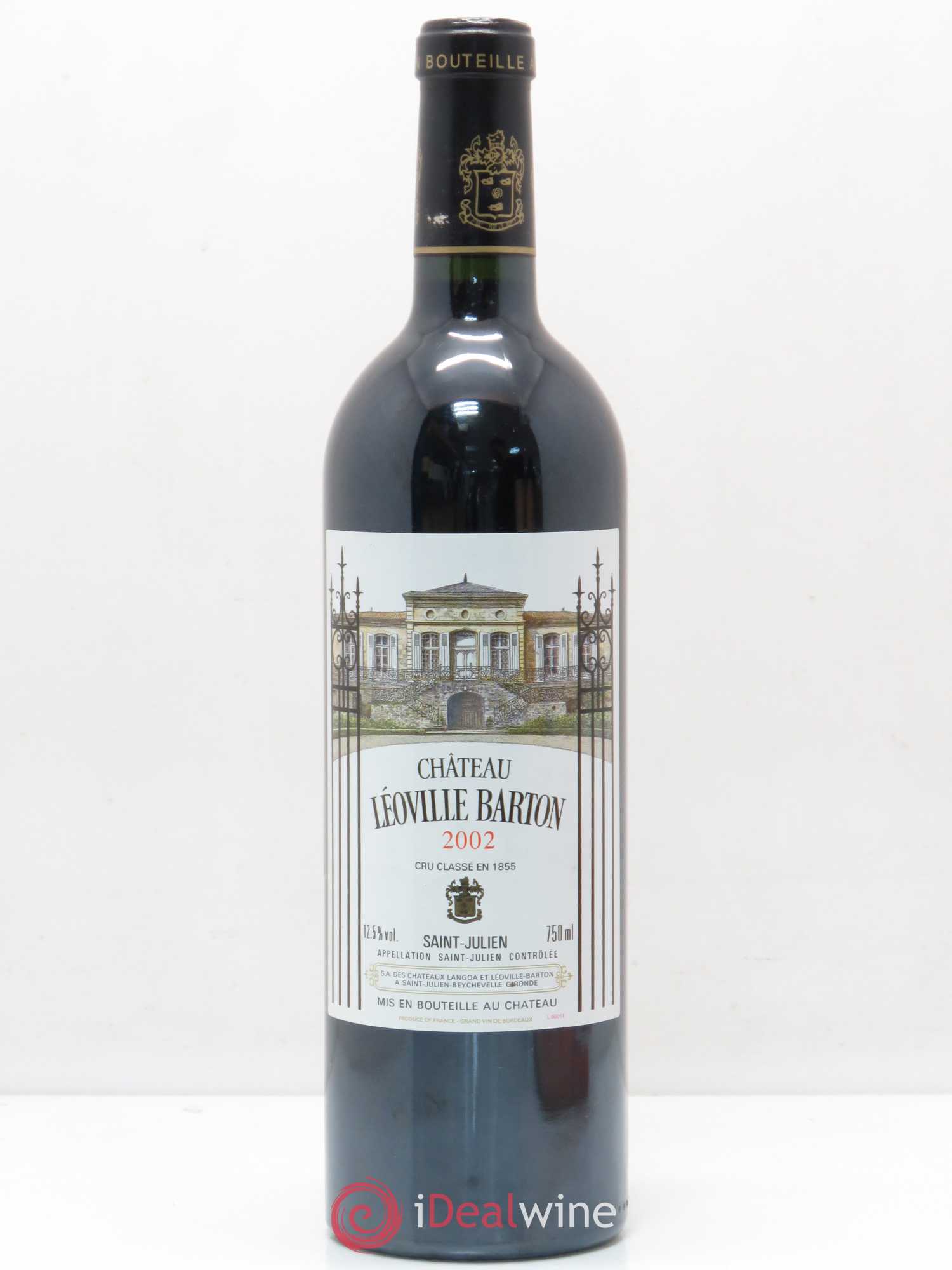 Château Léoville Barton 2ème Grand Cru Classé 2002 - Lot de 1 bouteille - 0