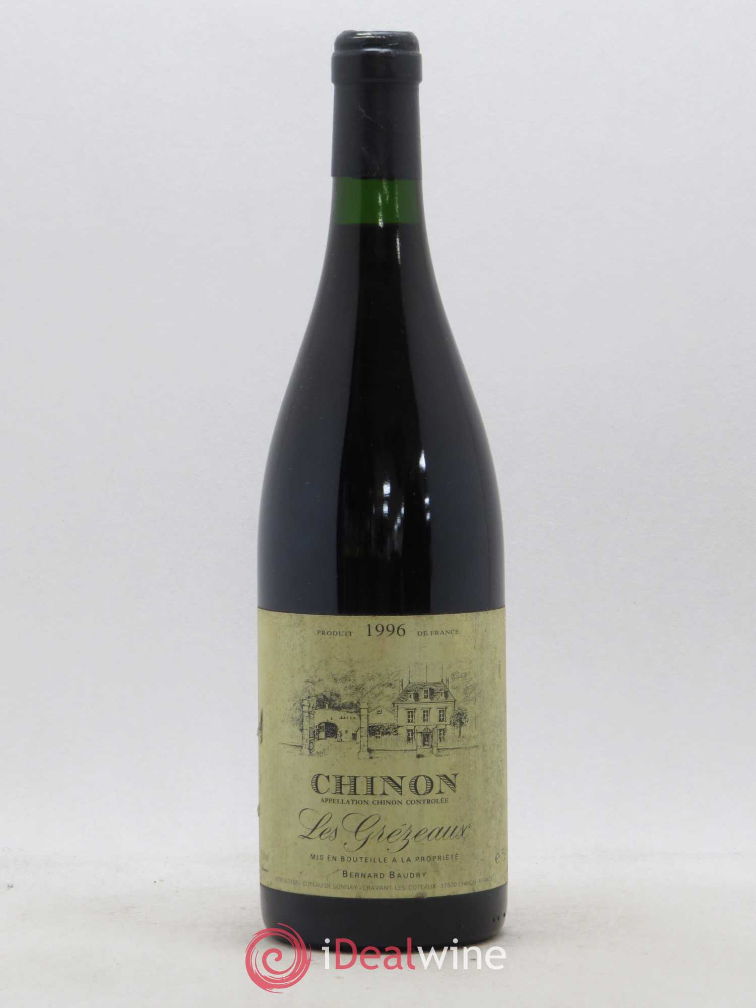 Chinon Les Grézeaux Bernard Baudry 1996 - Lot de 1 bouteille - 0