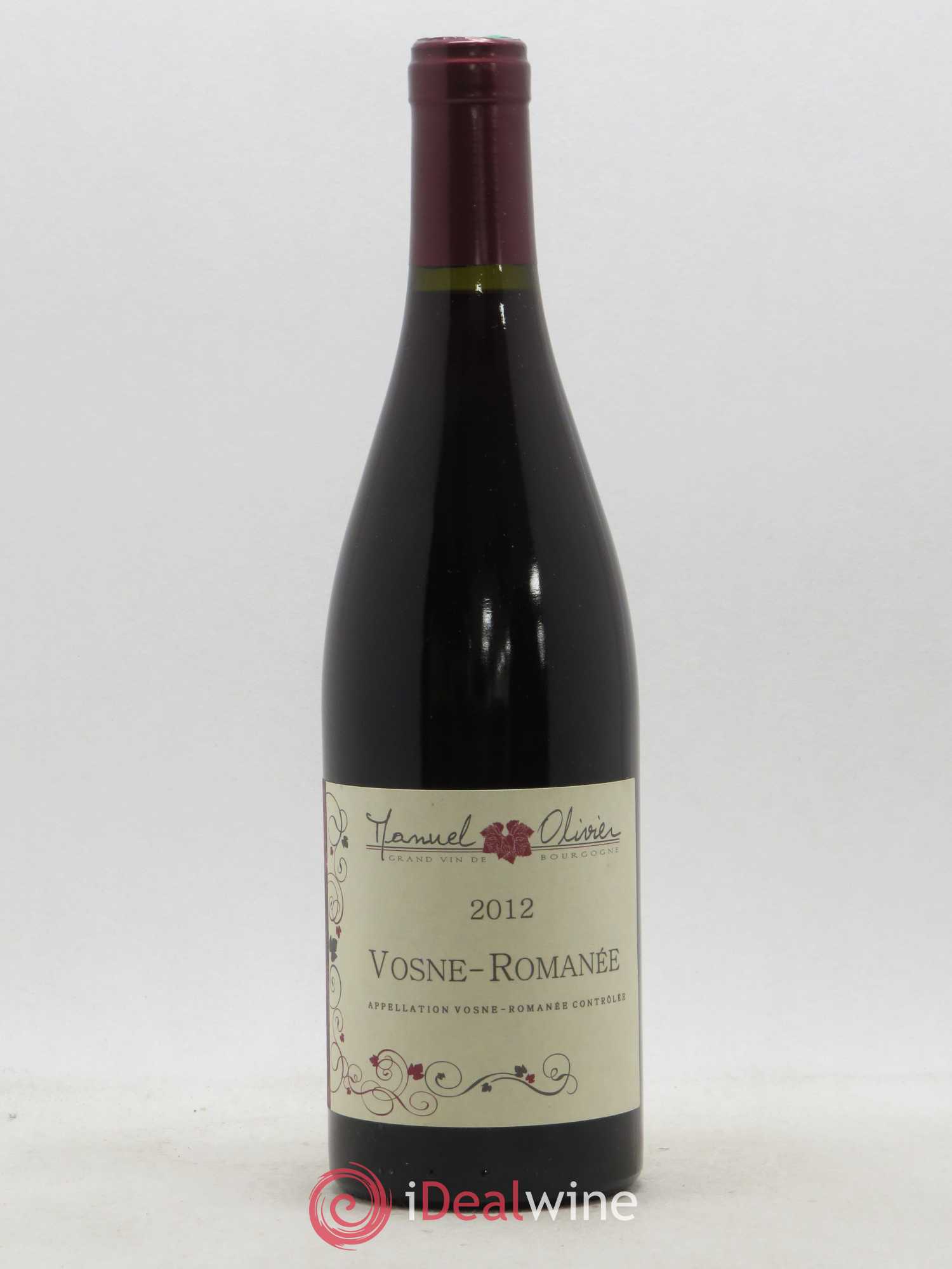 Vosne-Romanée Manuel Olivier 2012 - Lot de 1 bouteille - 0