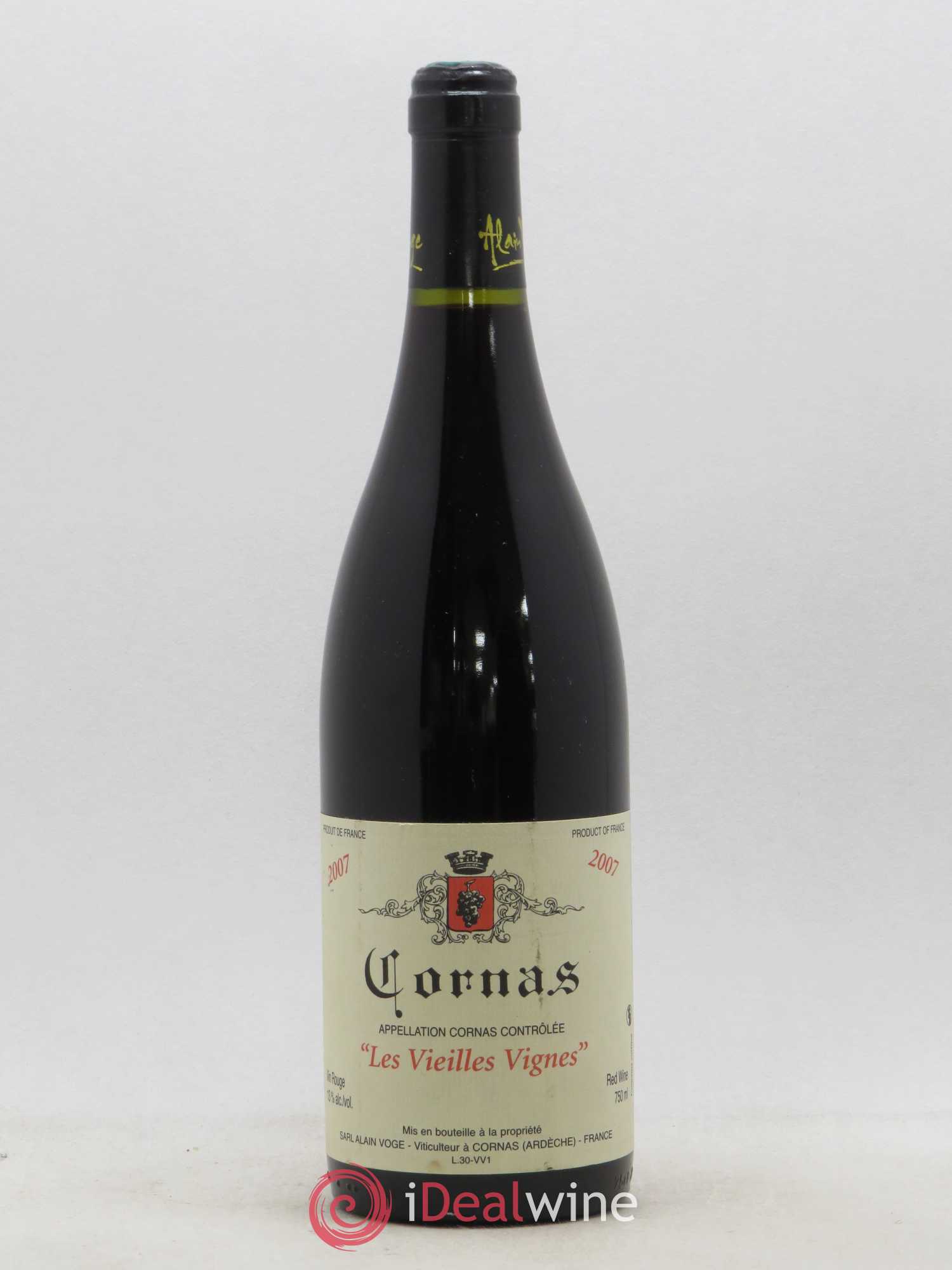Cornas Les Vieilles Vignes Alain Voge (Domaine) 2007 - Lot de 1 bouteille - 0
