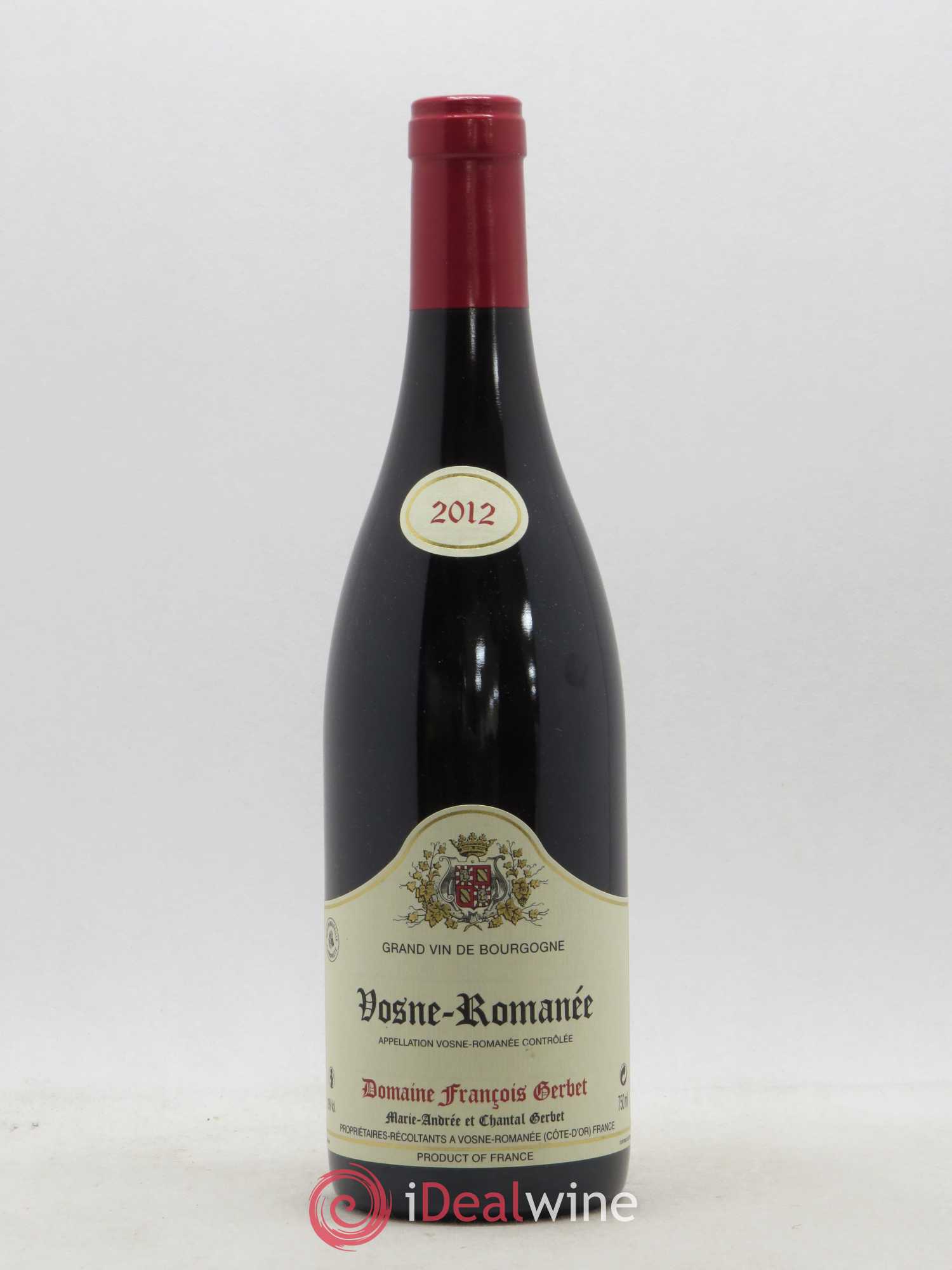 Vosne-Romanée Gerbet 2012 - Lot de 1 bouteille - 0