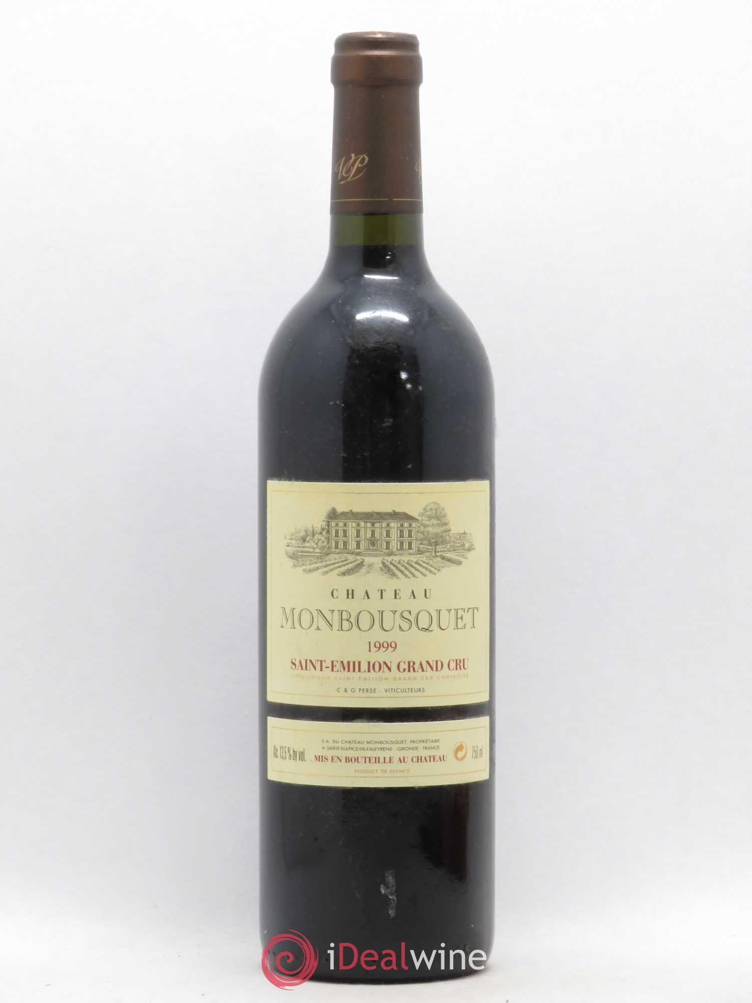 Château Monbousquet Grand Cru Classé 1999 - Lot de 1 bouteille - 0