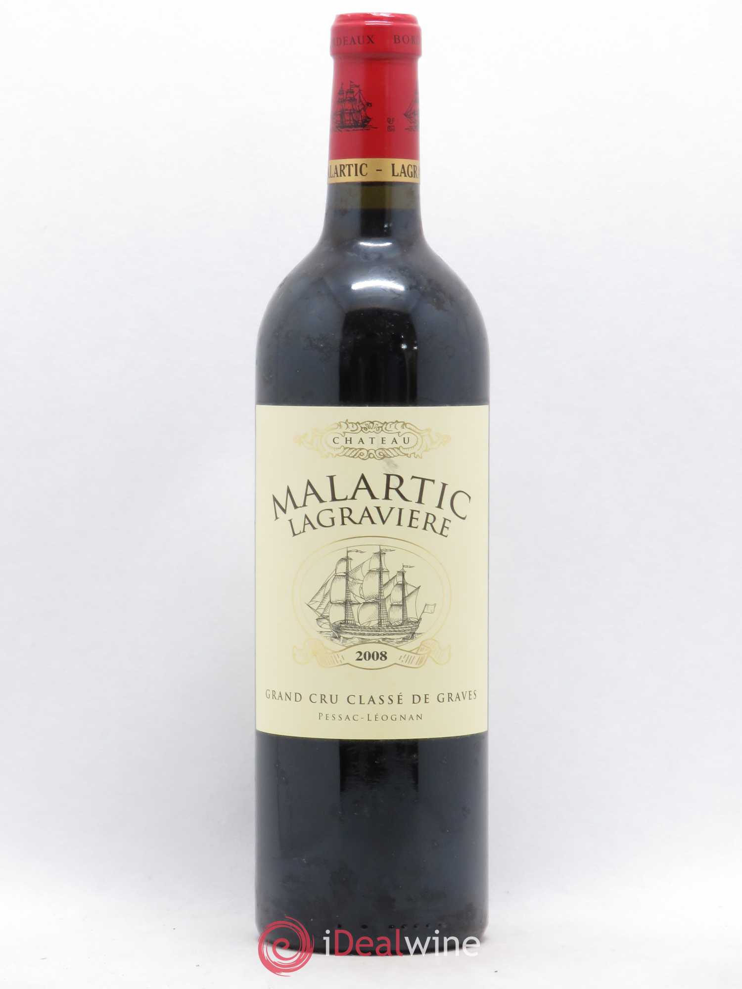 Château Malartic-Lagravière Cru Classé de Graves 2008 - Lot de 1 bouteille - 0
