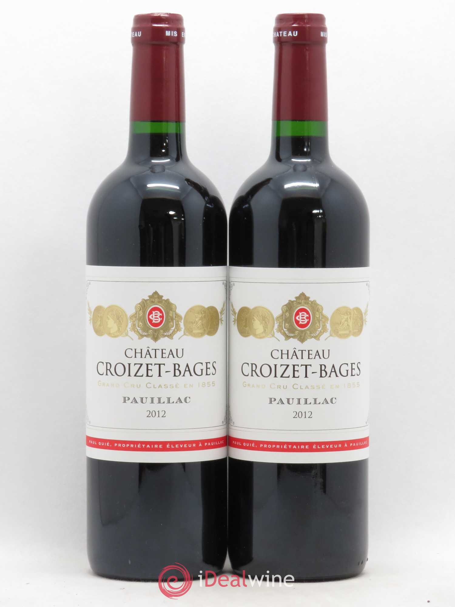 Château Croizet Bages 5ème Grand Cru Classé 2012 - Lot de 2 bouteilles - 0