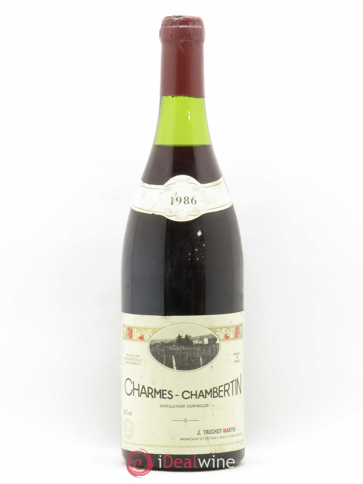 Charmes-Chambertin Grand Cru Truchot Martin 1986 - Lot de 1 bouteille - 0