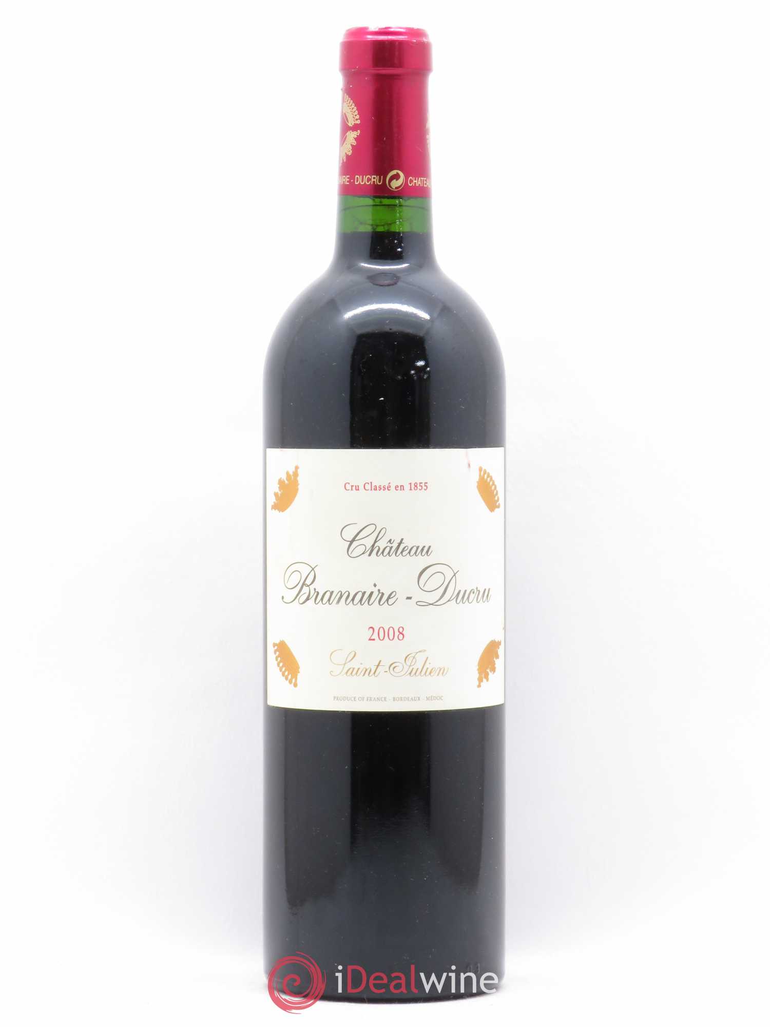 Château Branaire Ducru 4ème Grand Cru Classé 2008 - Lotto di 1 bottiglia - 0