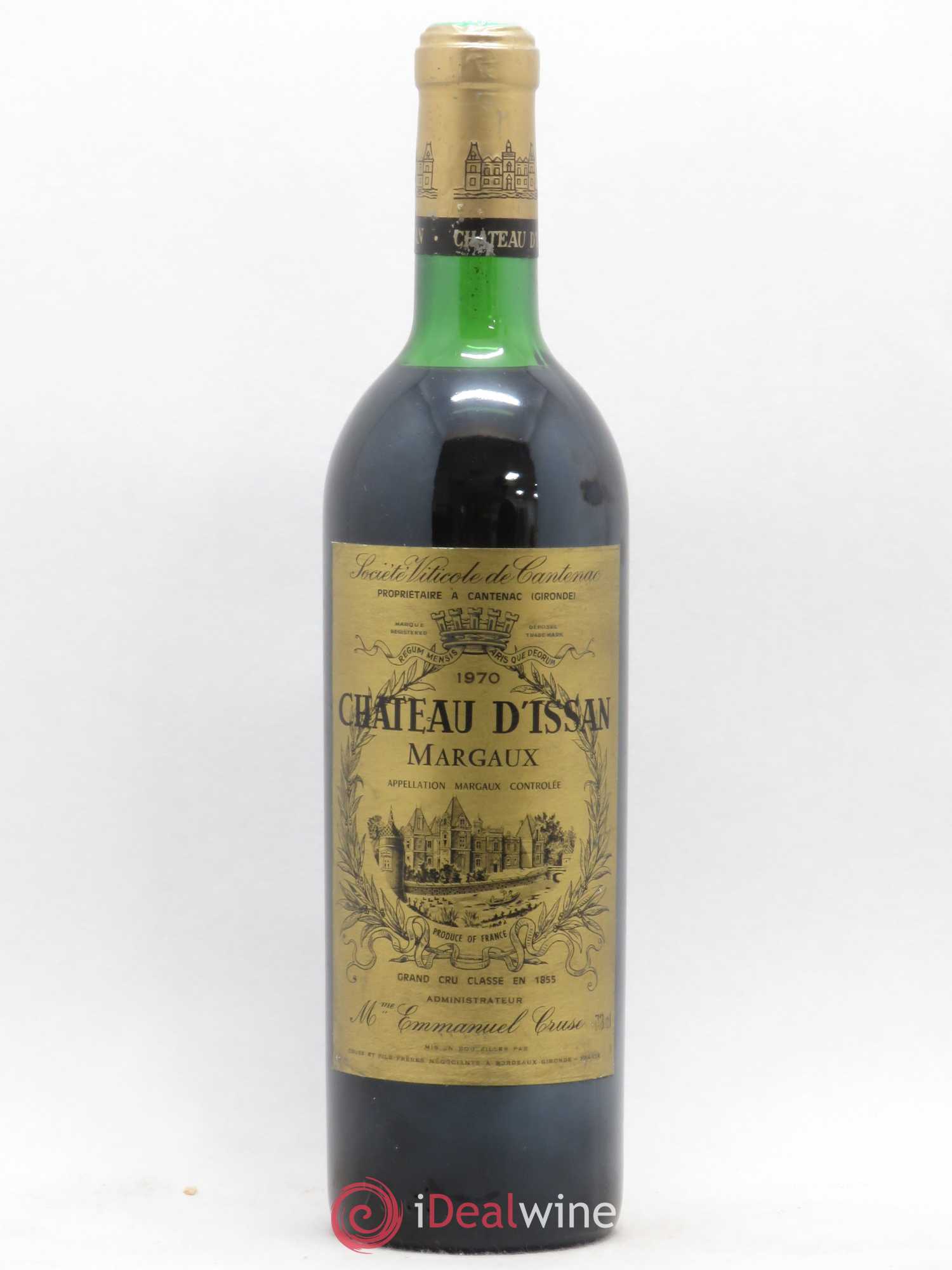 Château d'Issan 3ème Grand Cru Classé 1970 - Lot de 1 bouteille - 0