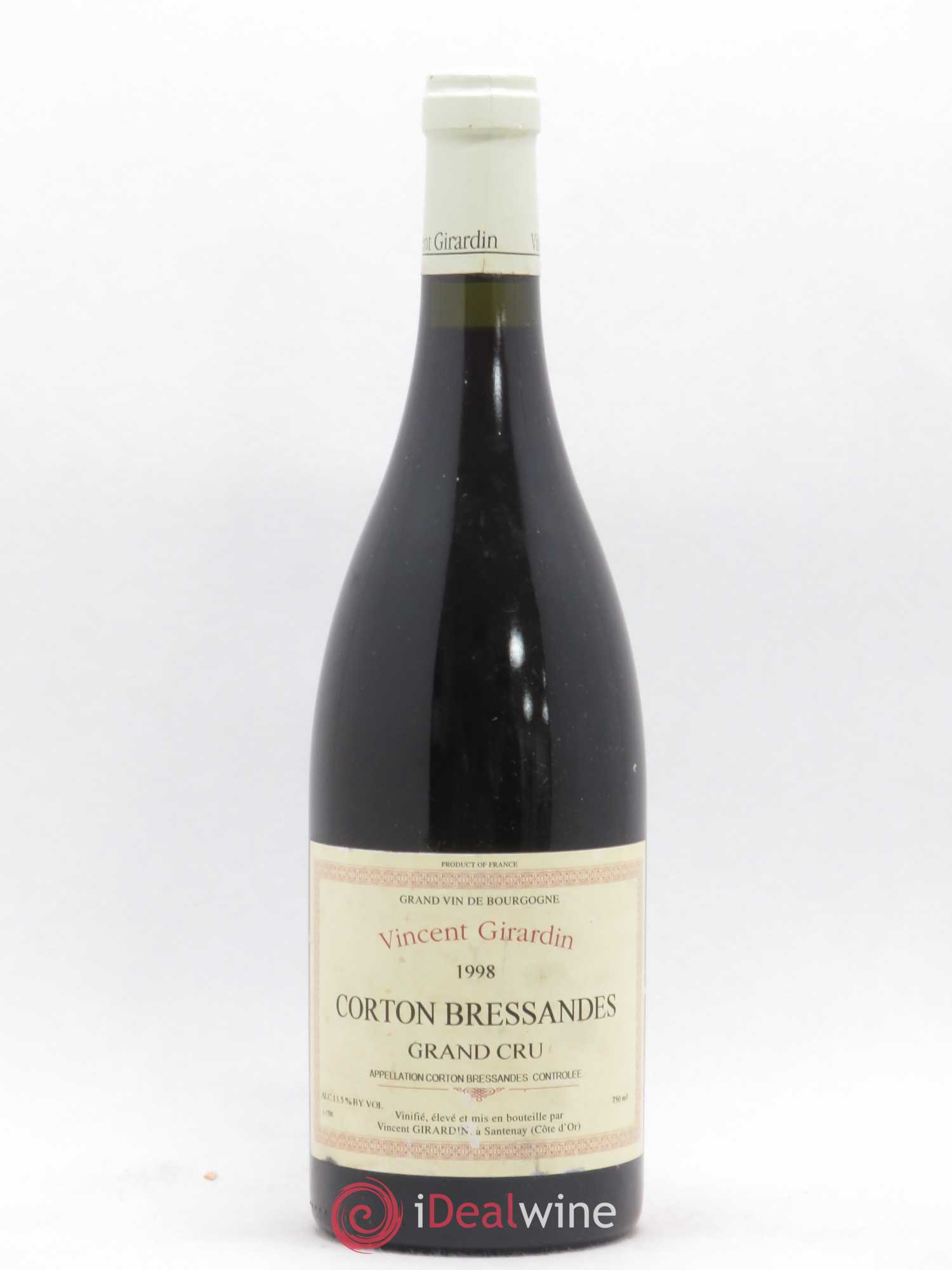 Corton Grand Cru Bressandes Vincent Girardin 1998 - Posten von 1 Flasche - 0