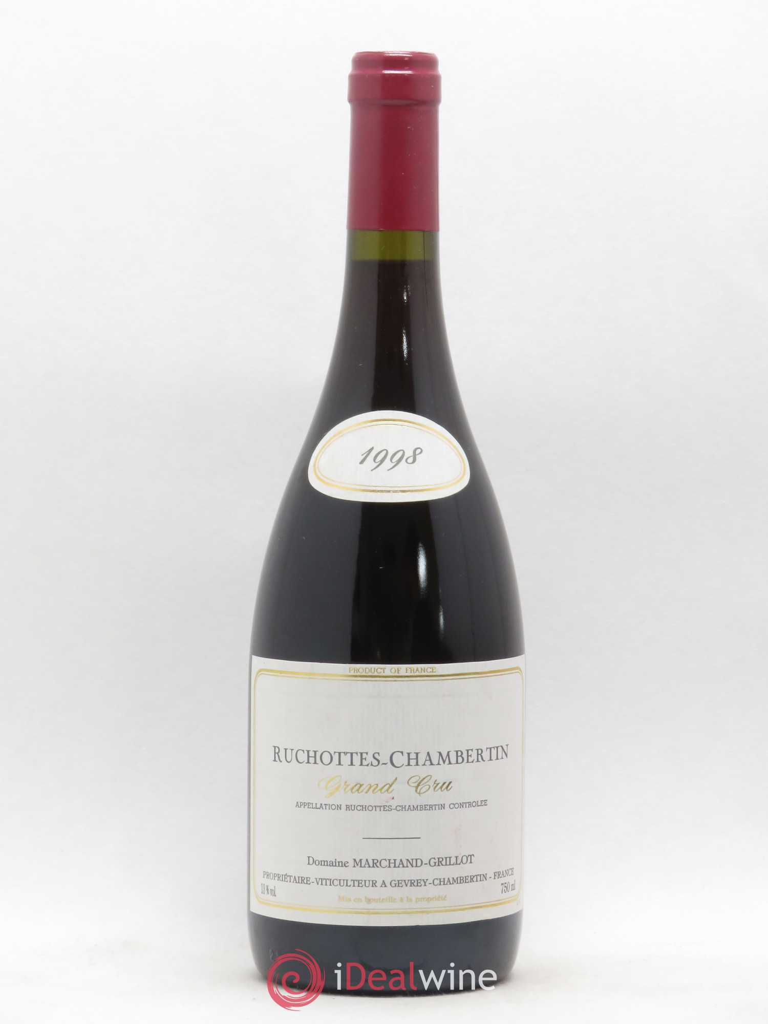 Ruchottes-Chambertin Grand Cru Marchand Grillot 1998 - Lot de 1 bouteille - 0