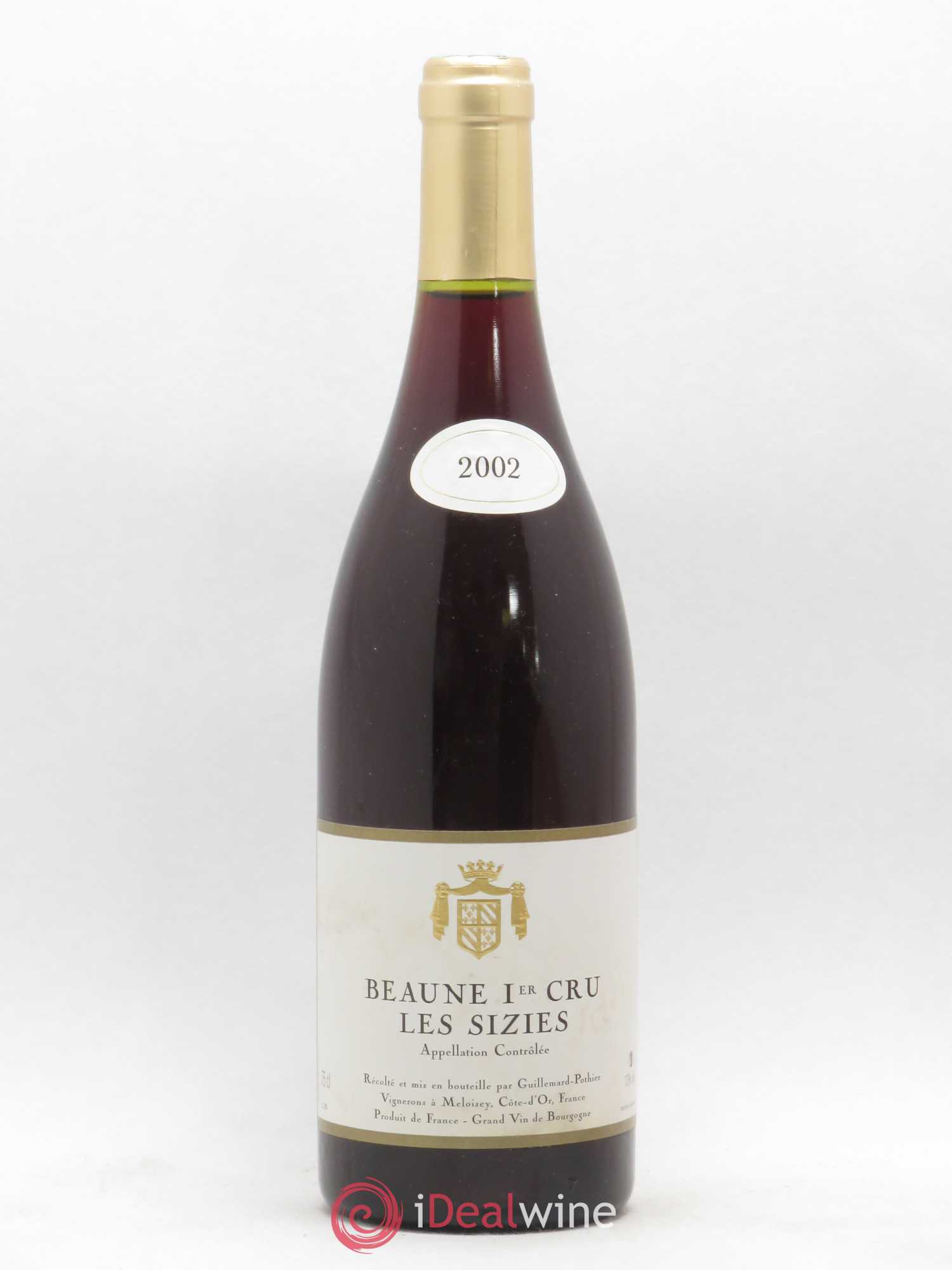 Beaune 1er Cru Les Sizies Guillemard Pothier 2002 - Posten von 1 Flasche - 0