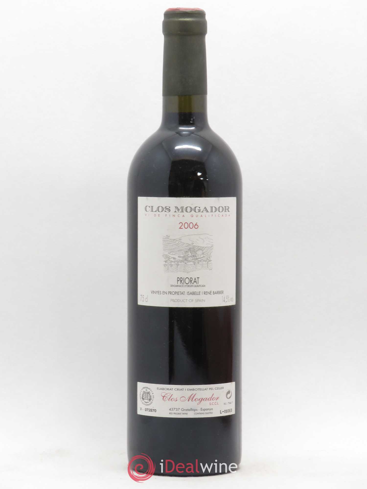 Priorat Clos Mogador DOCA René Barbier 2006 - Lot de 1 bouteille - 0