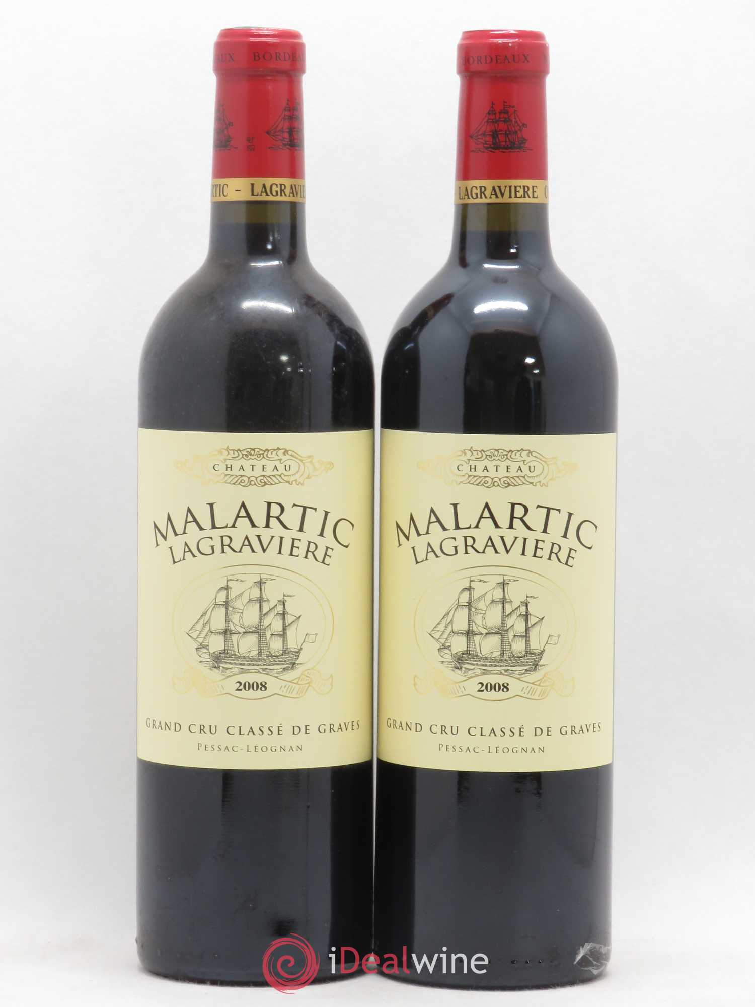 Château Malartic-Lagravière Cru Classé de Graves 2008 - Lot de 2 bouteilles - 0