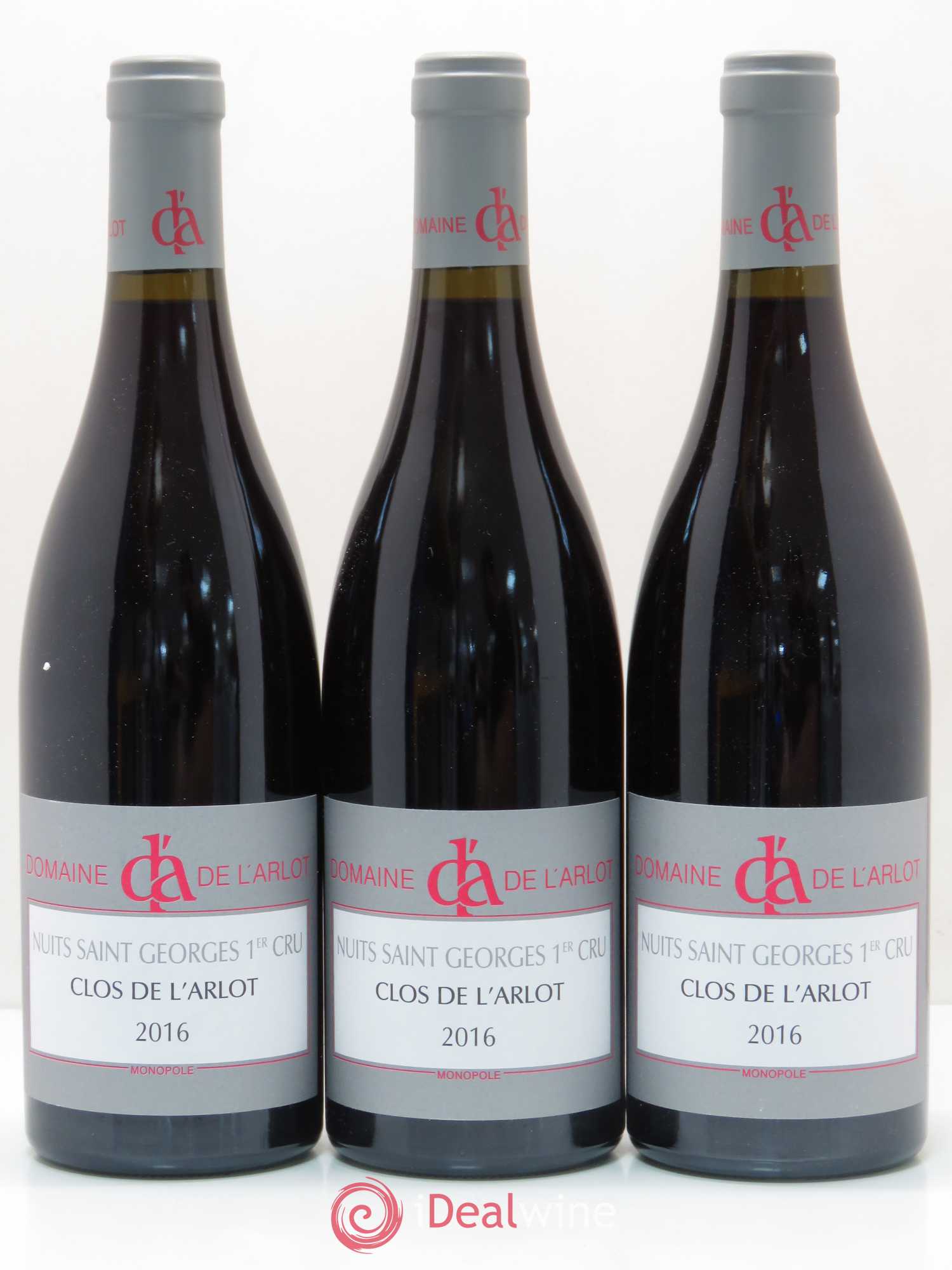 Nuits-Saint-Georges 1er Cru Clos des Forêts Saint-Georges Domaine de l'Arlot 2016 - Lot de 3 bouteilles - 0