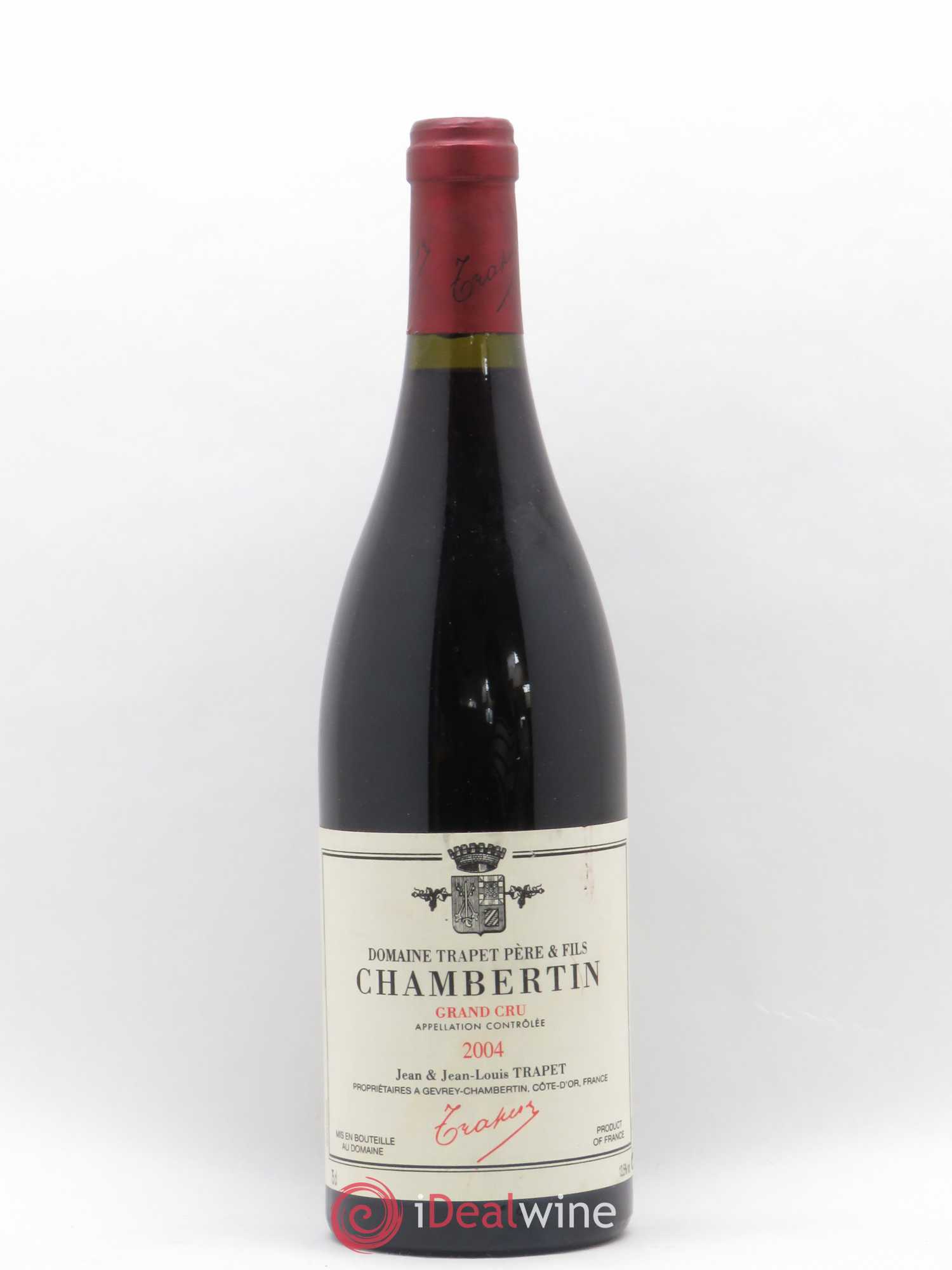 Chambertin Grand Cru Domaine Trapet 2004 - Lot de 1 bouteille - 0