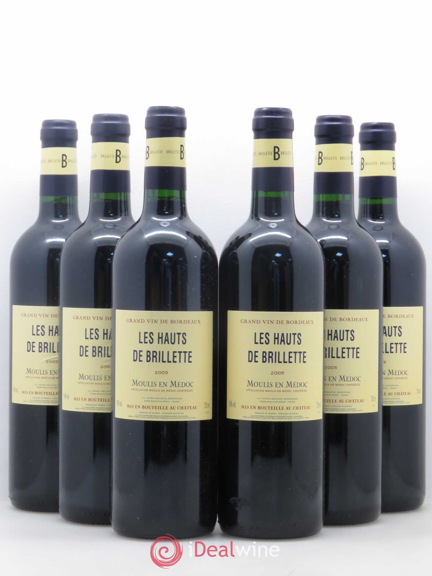 Haut Brillette 2005 - Lot de 6 bouteilles - 0