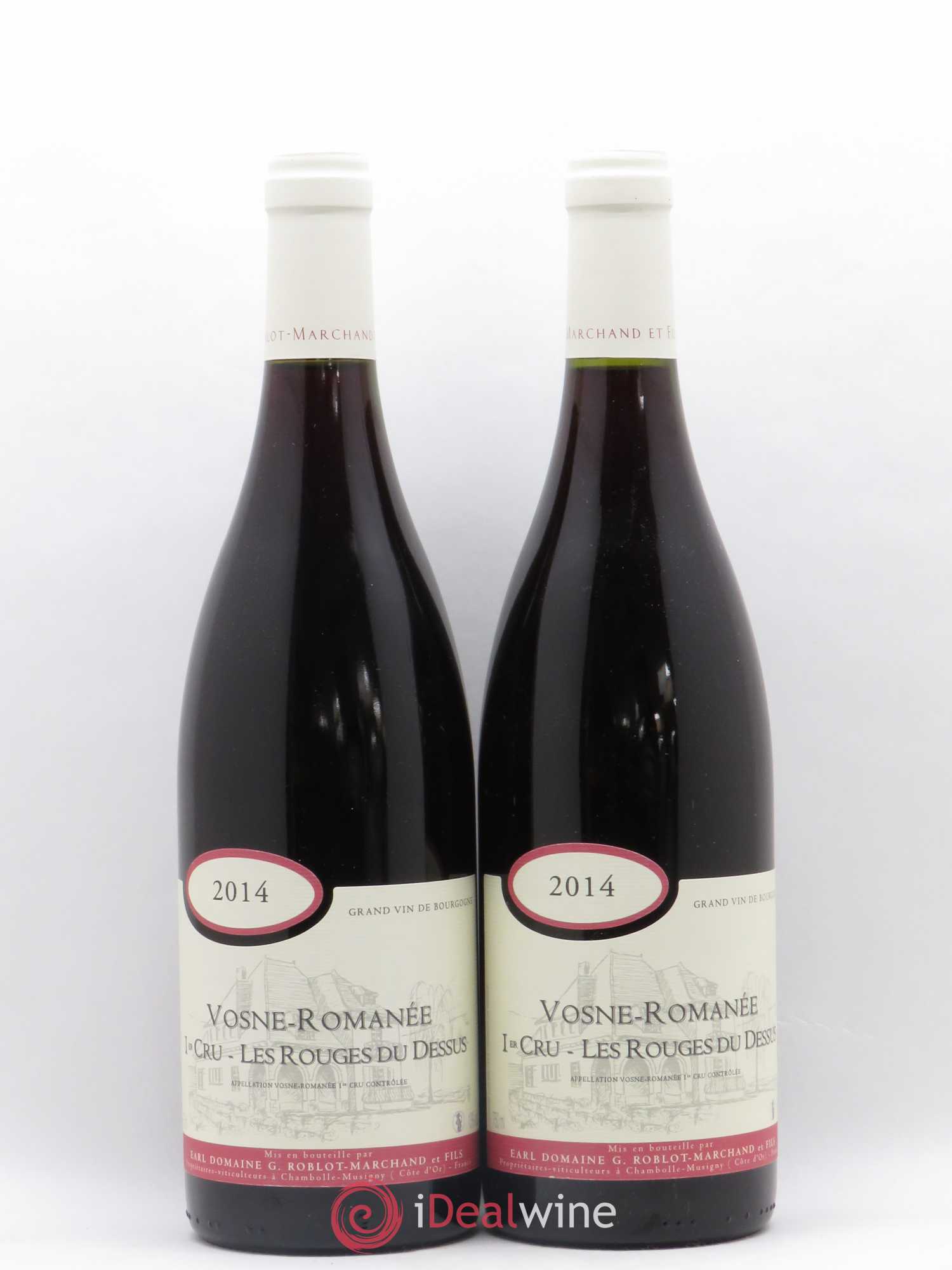 Vosne-Romanée 1er Cru Les Rouges du Dessus Roblot Marchand 2014 - Posten von 2 Flaschen - 0