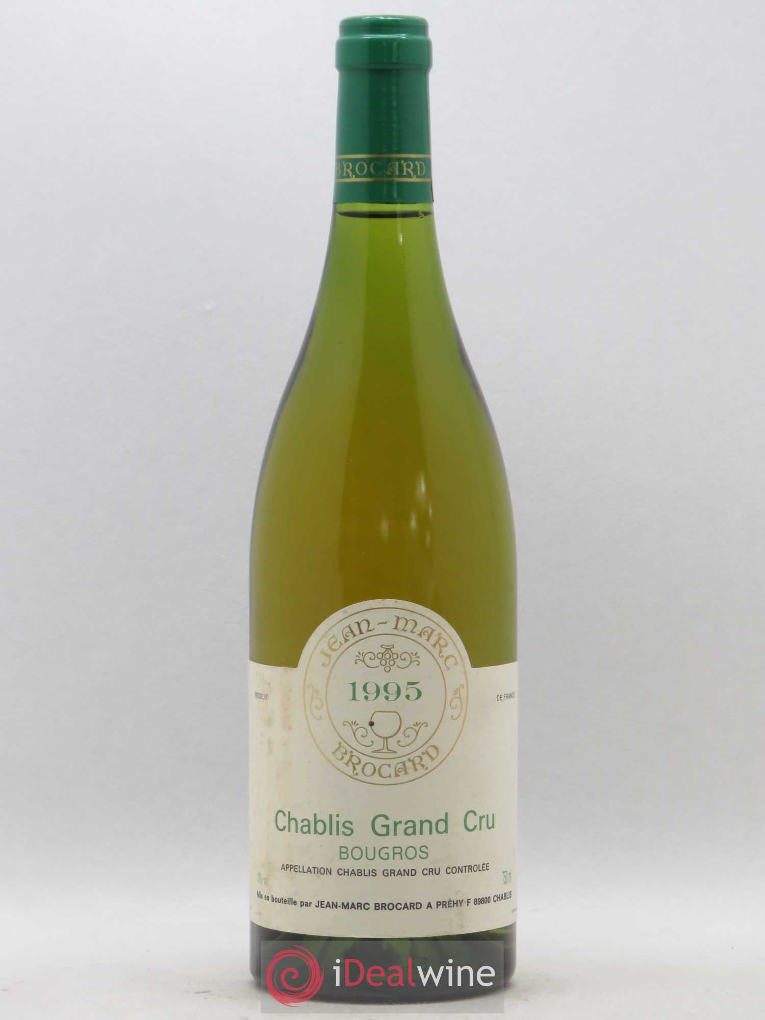 Chablis Grand Cru Bougros Jean Marc Brocard 1995 - Posten von 1 Flasche - 0