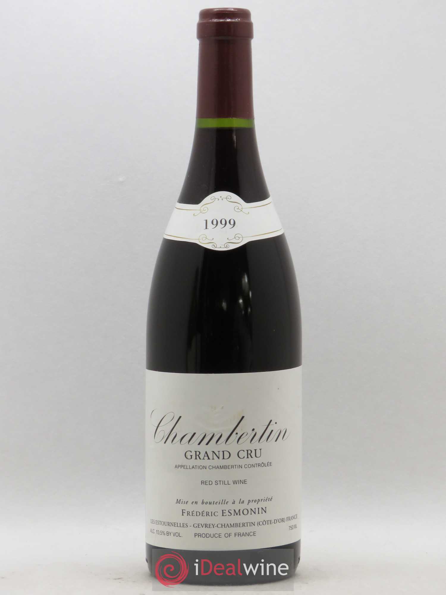 Chambertin Grand Cru Frédéric Esmonin 1999 - Lot de 1 bouteille - 0