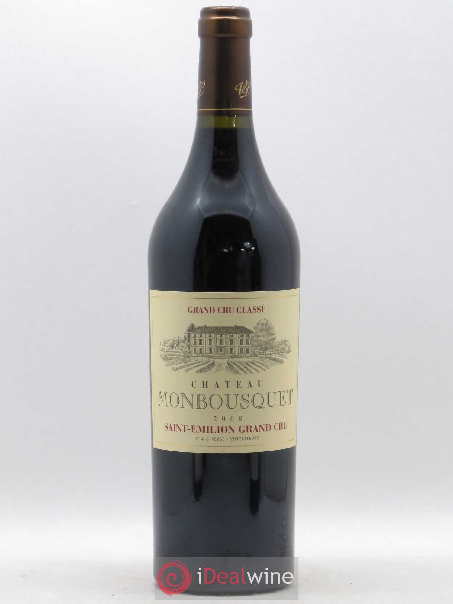 Château Monbousquet Grand Cru Classé 2008 - Lot de 1 bouteille - 0
