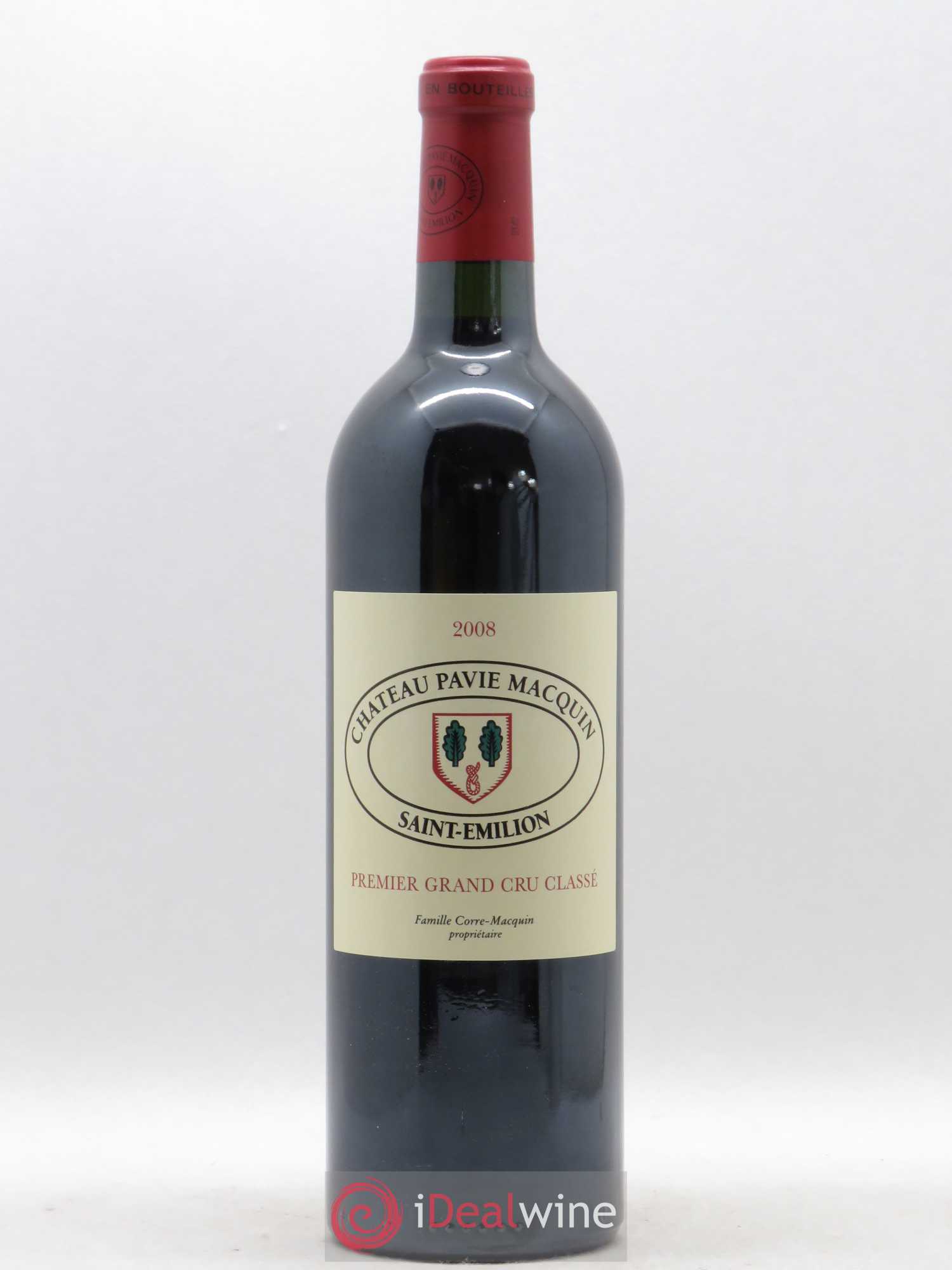Château Pavie Macquin 1er Grand Cru Classé B 2008 - Lot de 1 bouteille - 0