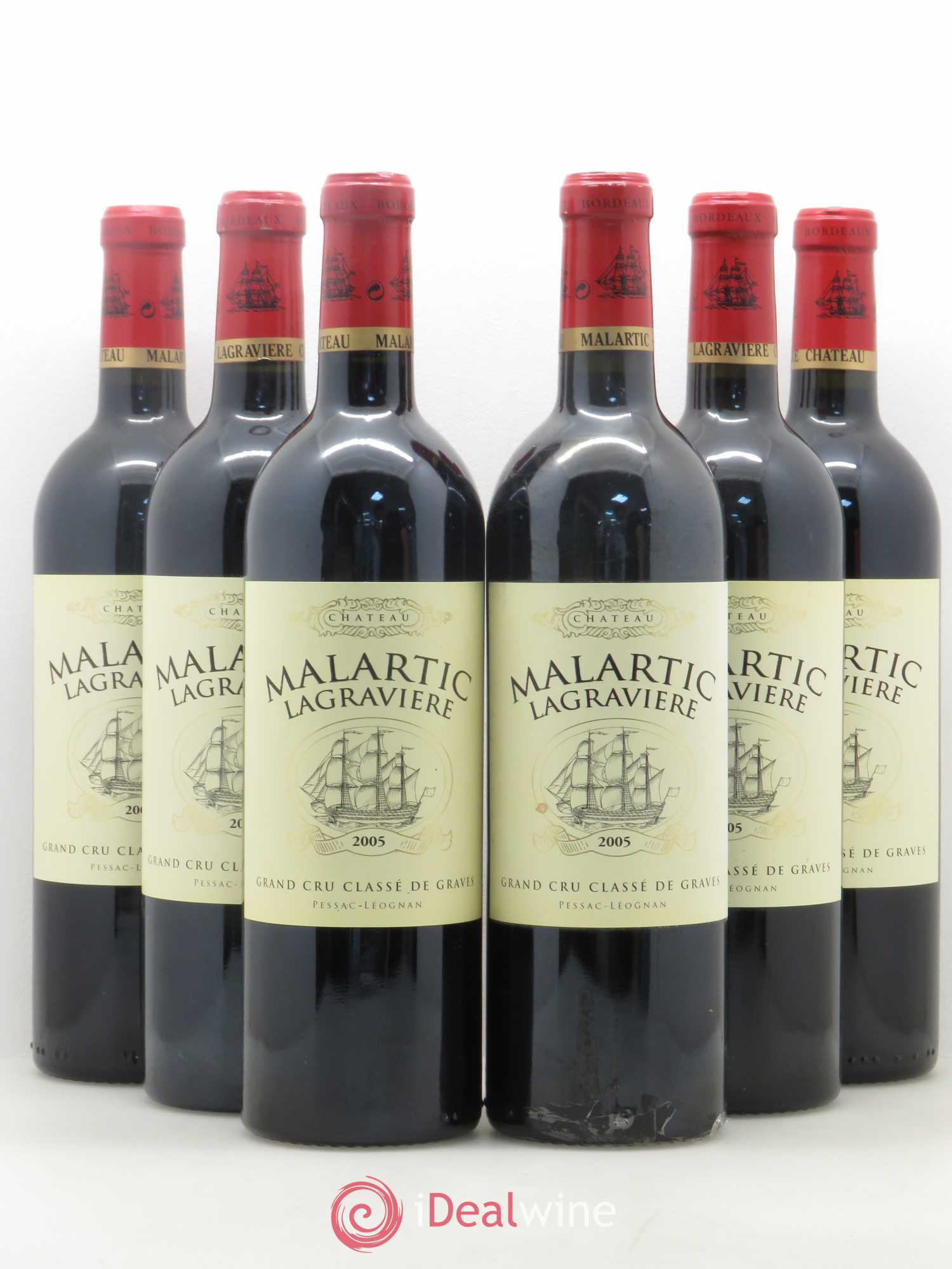 Château Malartic-Lagravière Cru Classé de Graves 2005 - Lot de 6 bouteilles - 0