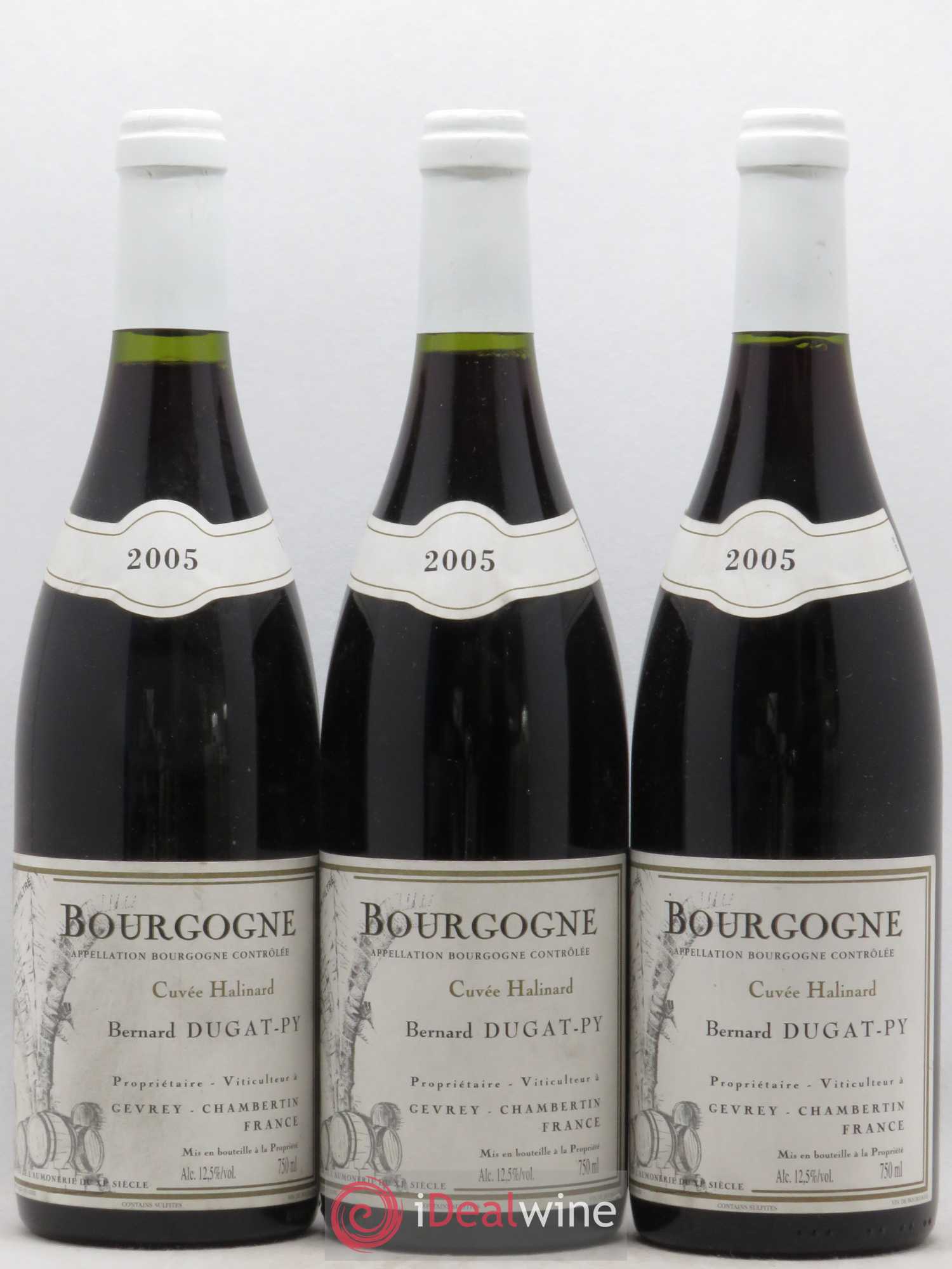 Bourgogne Cuvée Halinard Dugat-Py 2005 - Lot de 3 bouteilles - 0