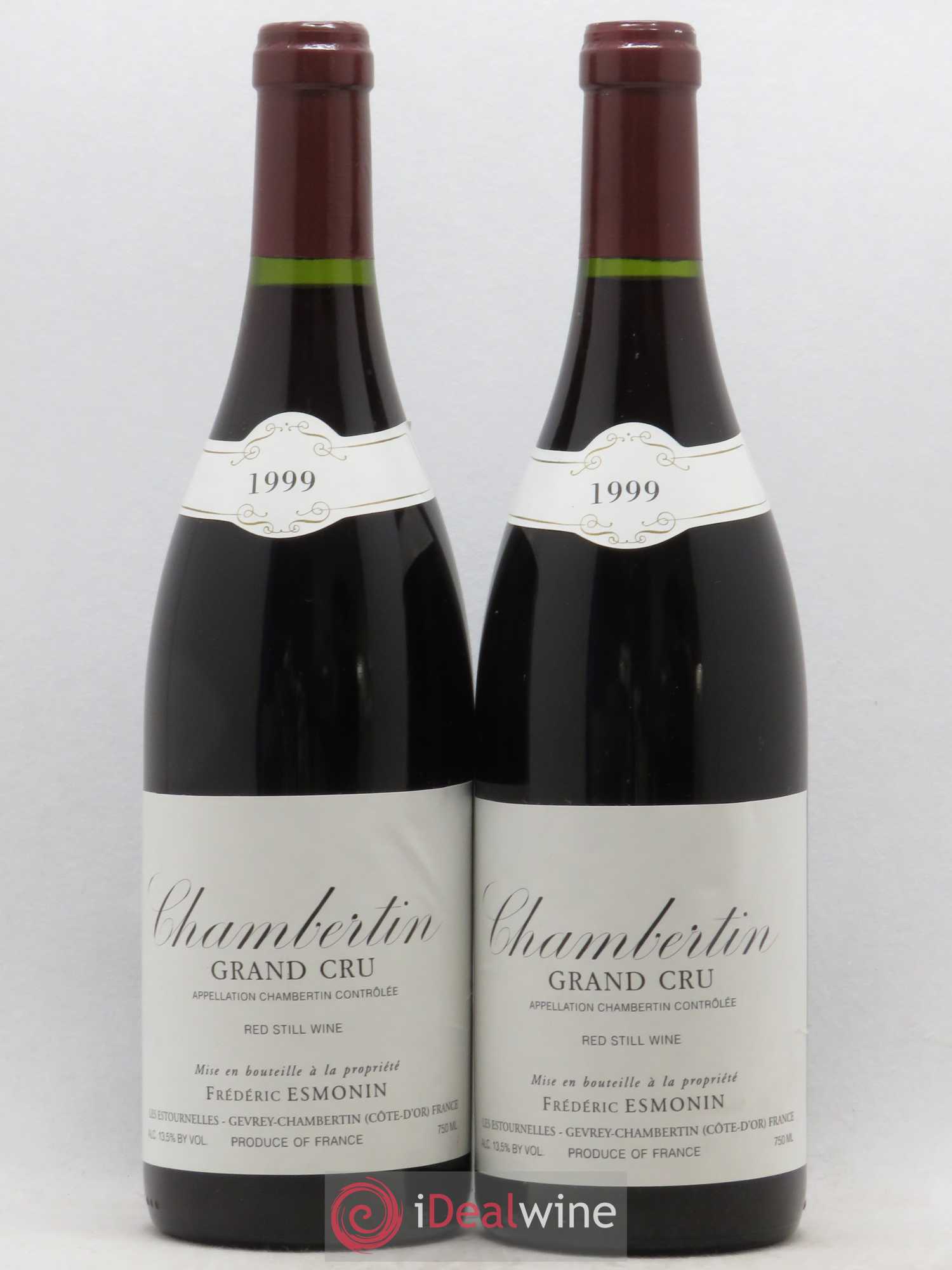 Chambertin Grand Cru Frédéric Esmonin 1999 - Lot de 2 bouteilles - 0