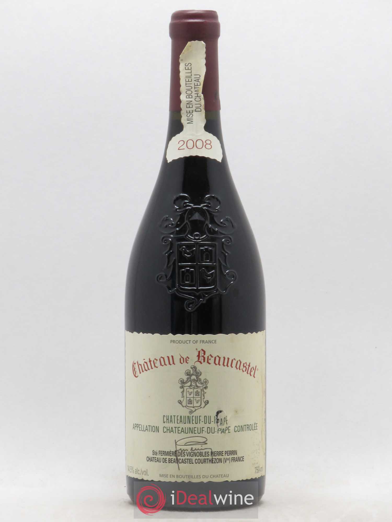 Châteauneuf-du-Pape Château de Beaucastel Famille Perrin 2008 - Lot de 1 bouteille - 0