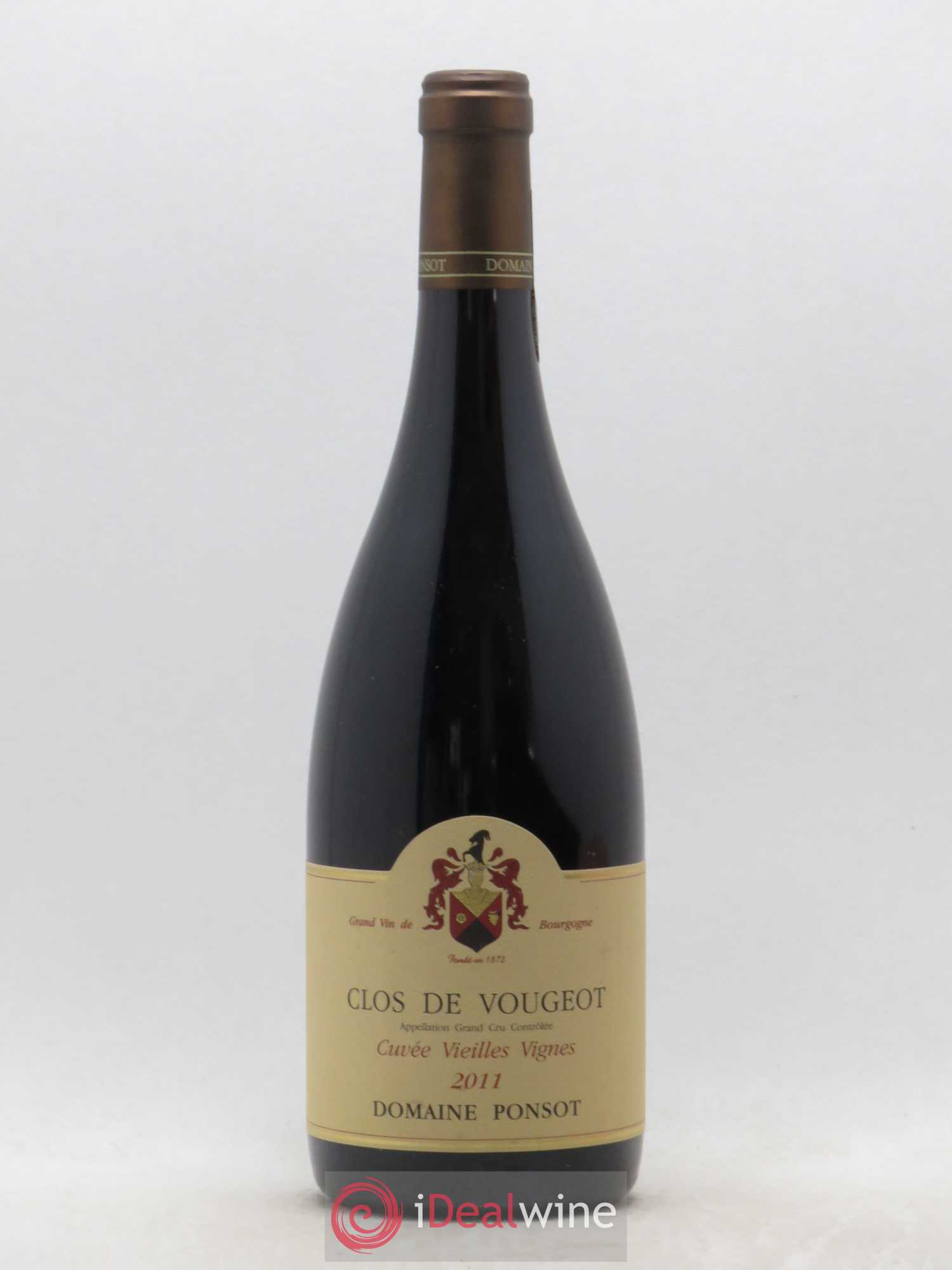Clos de Vougeot Grand Cru Vieilles Vignes Ponsot (Domaine) 2011 - Lot de 1 bouteille - 0