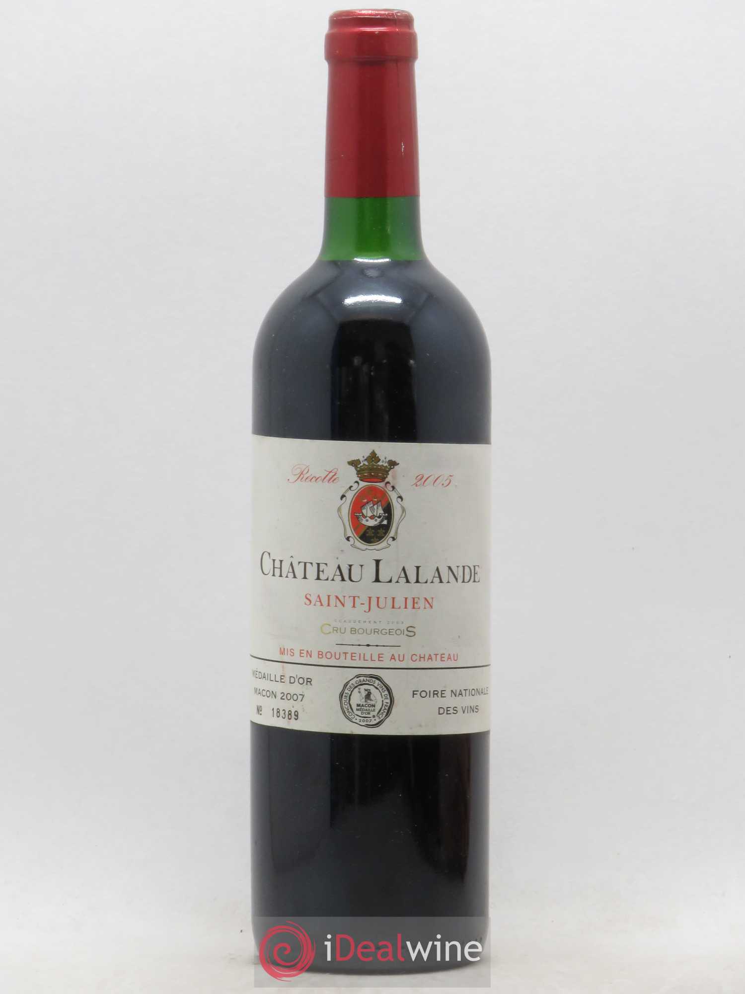 Château Lalande Saint Julien 2005 - Lot de 1 bouteille - 0