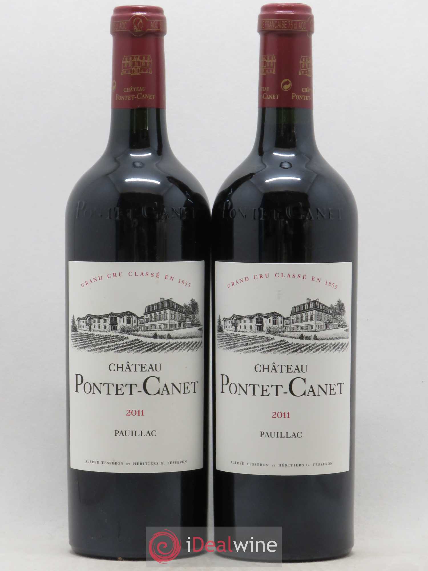 Château Pontet Canet 5ème Grand Cru Classé 2011 - Lot de 2 bouteilles - 0