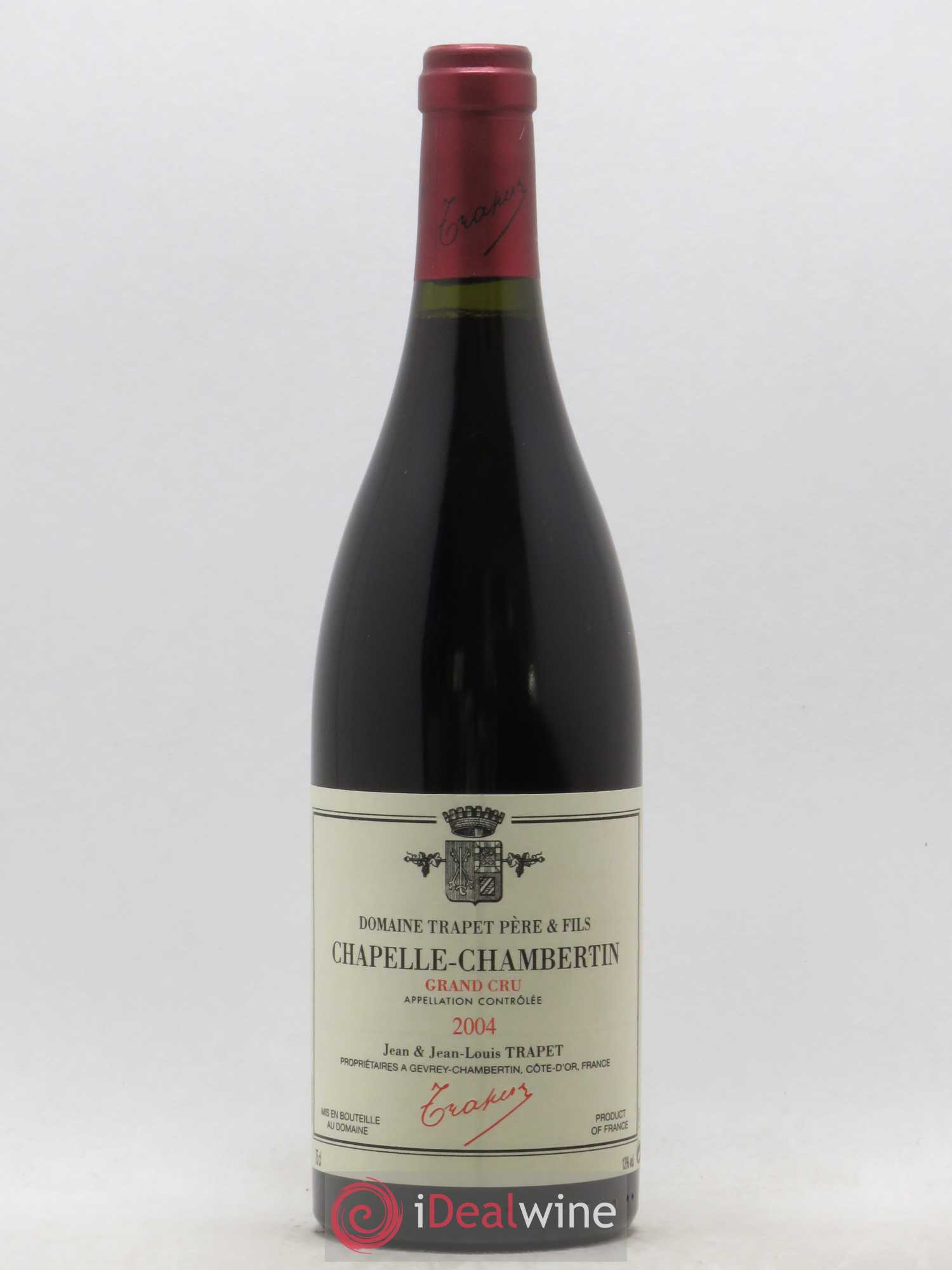Chapelle-Chambertin Grand Cru Domaine Trapet 2004 - Lot de 1 bouteille - 0