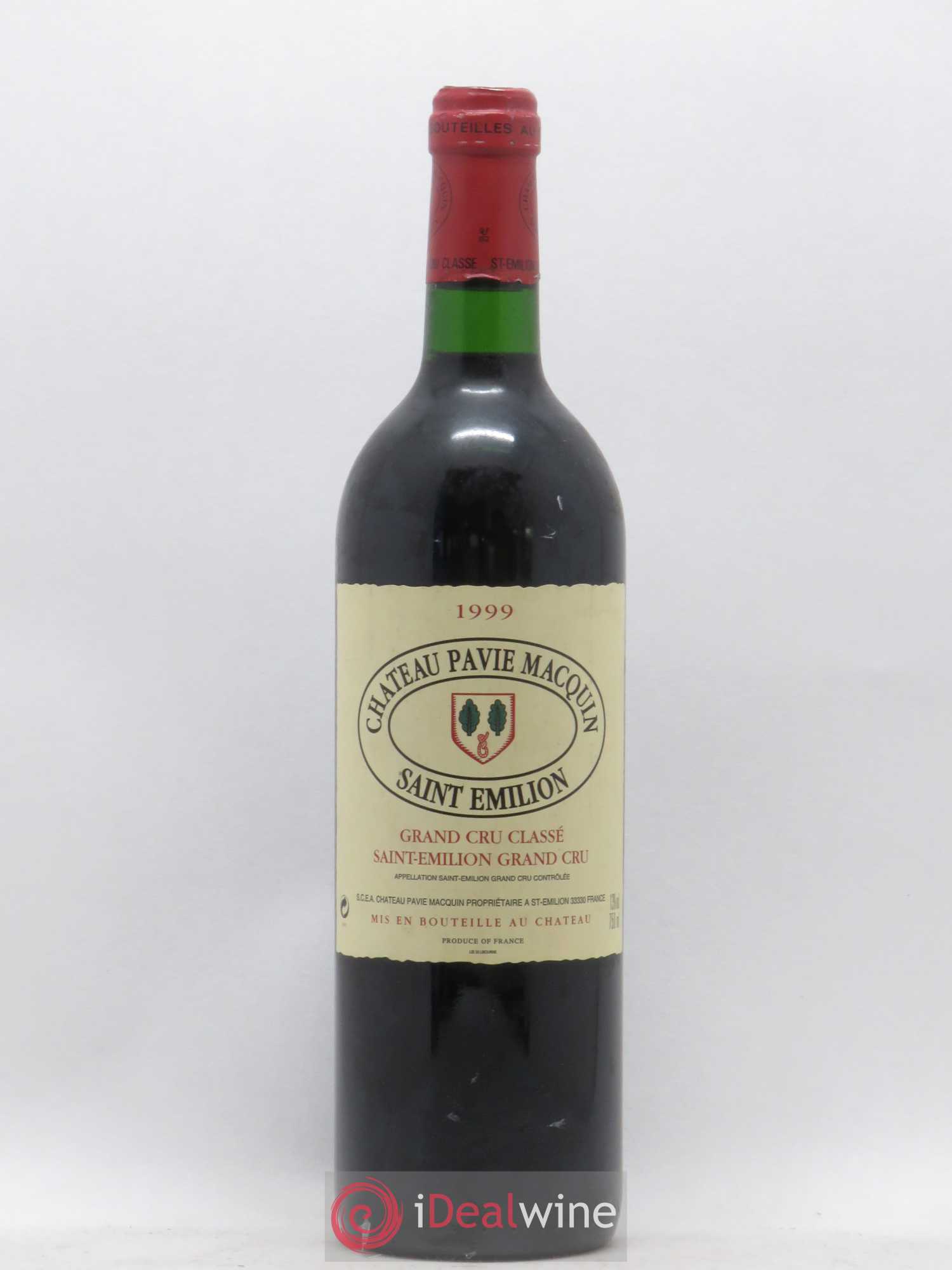 Château Pavie Macquin 1er Grand Cru Classé B 1999 - Lot de 1 bouteille - 0