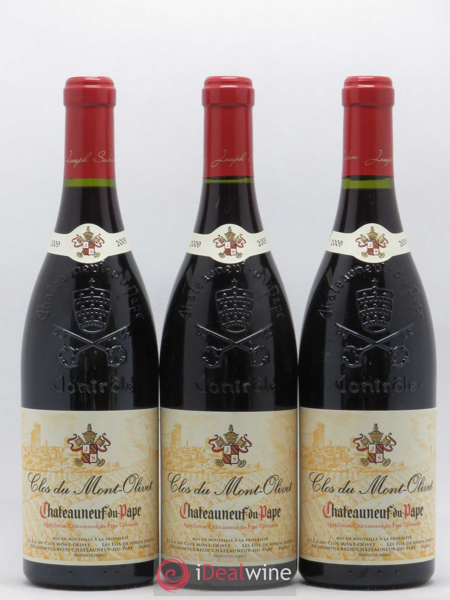 Châteauneuf-du-Pape Clos du Mont-Olivet 2009 - Lot de 3 bouteilles - 0