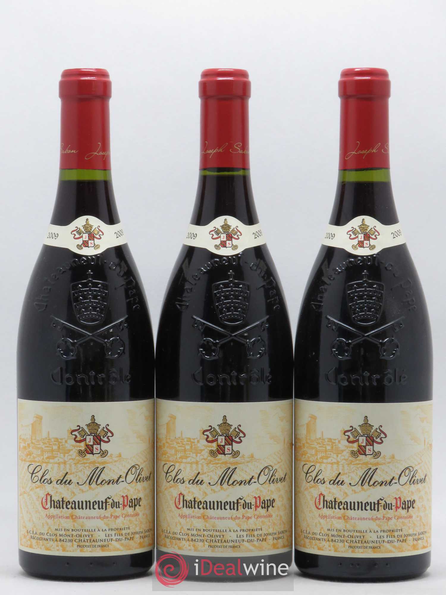 Châteauneuf-du-Pape Clos du Mont-Olivet 2009 - Lot de 3 bouteilles - 0