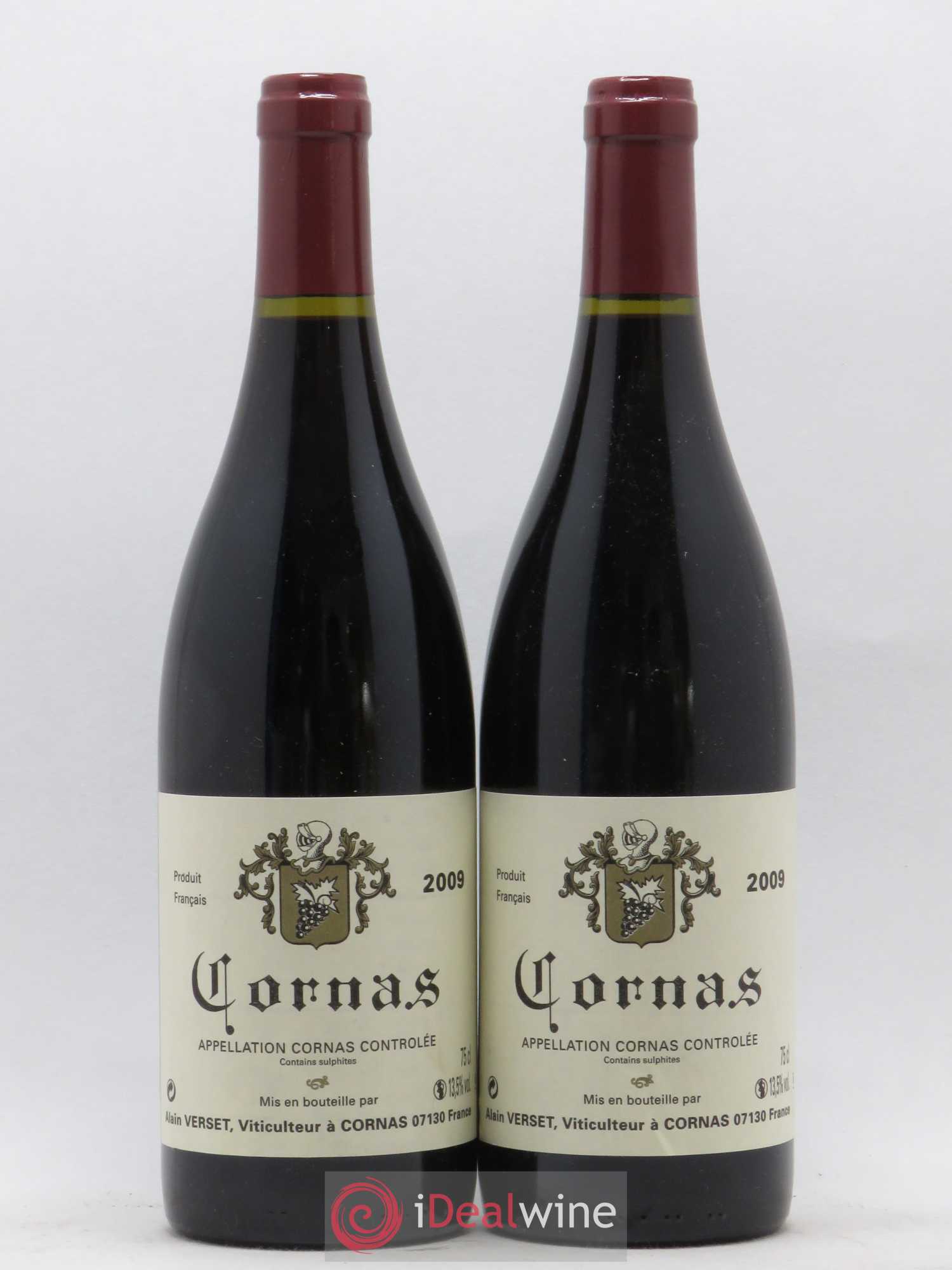 Cornas Alain Verset (sans prix de réserve) 2009 - Lot de 2 bouteilles - 0