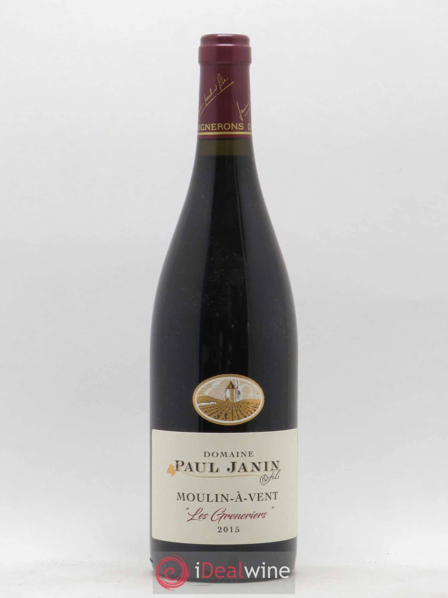 Moulin-à-Vent Les Greneriers Paul Janin 2015 - Posten von 1 Flasche - 0