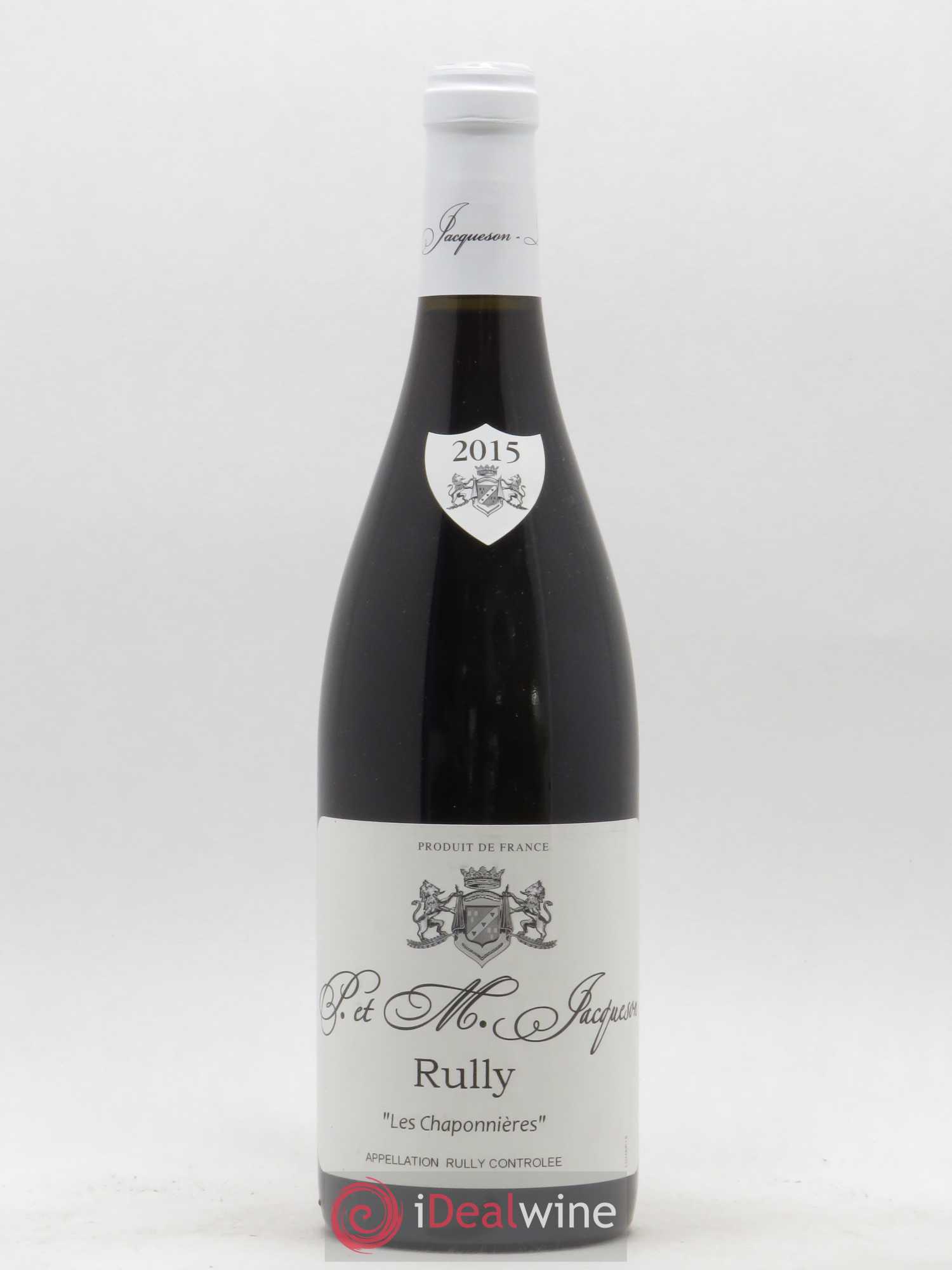 Rully Les Chaponnières Paul & Marie Jacqueson 2015 - Lot de 1 bouteille - 0