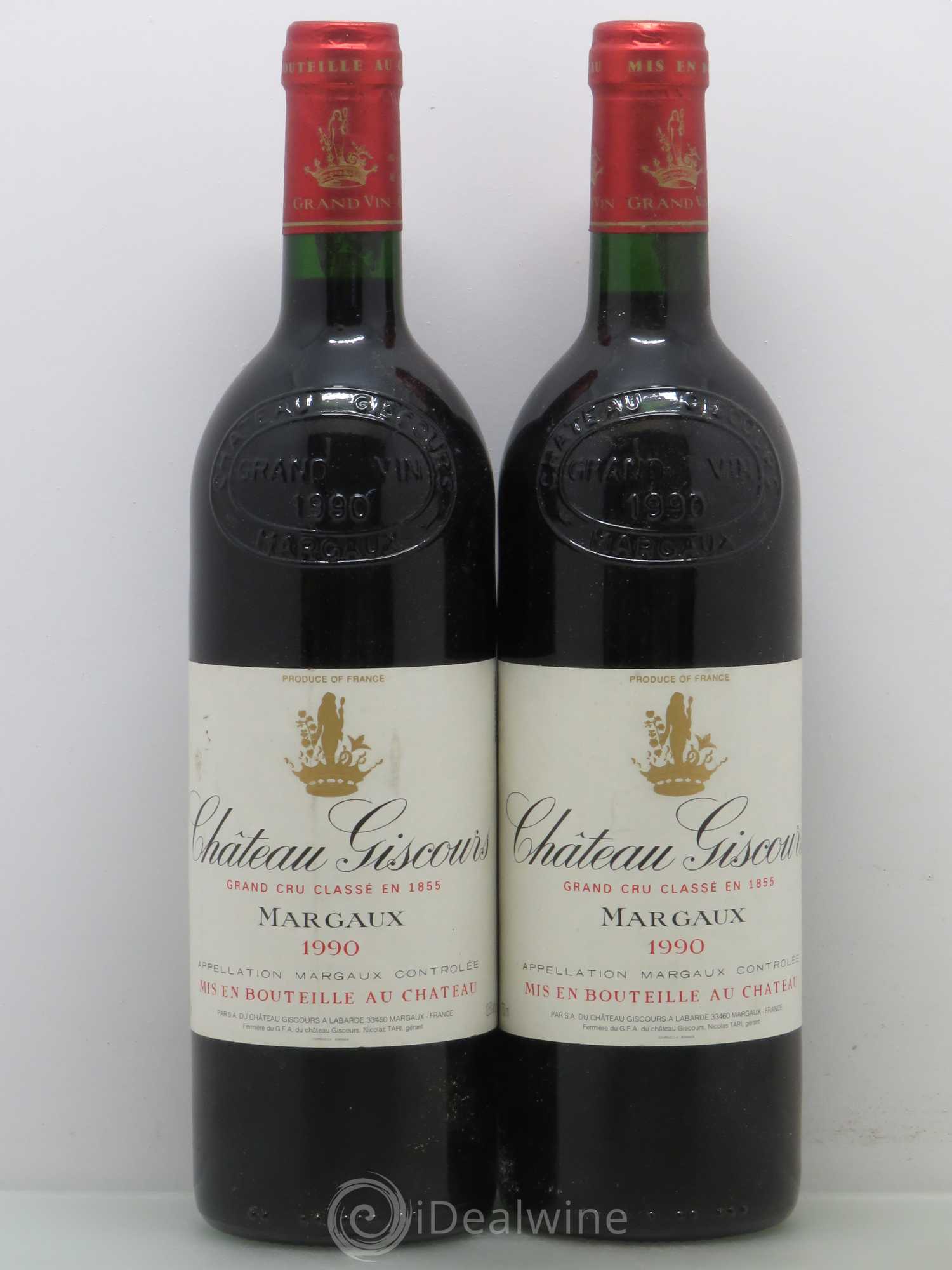 Château Giscours 3ème Grand Cru Classé 1990 - Lot de 2 bouteilles - 0