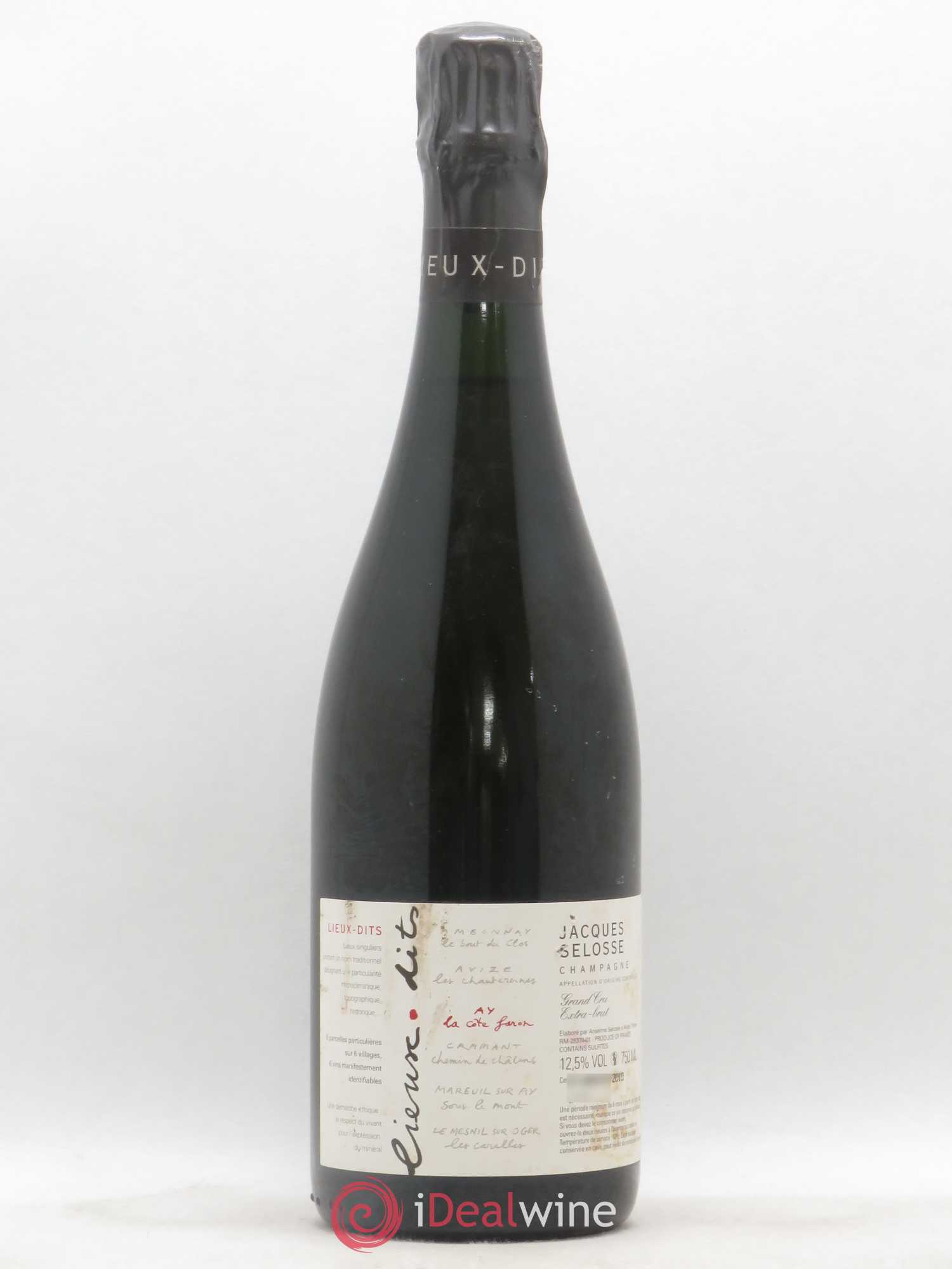 La Côte Faron Blanc de Noirs Grand Cru Extra-Brut Jacques Selosse 2010 - Lot de 1 bouteille - 0