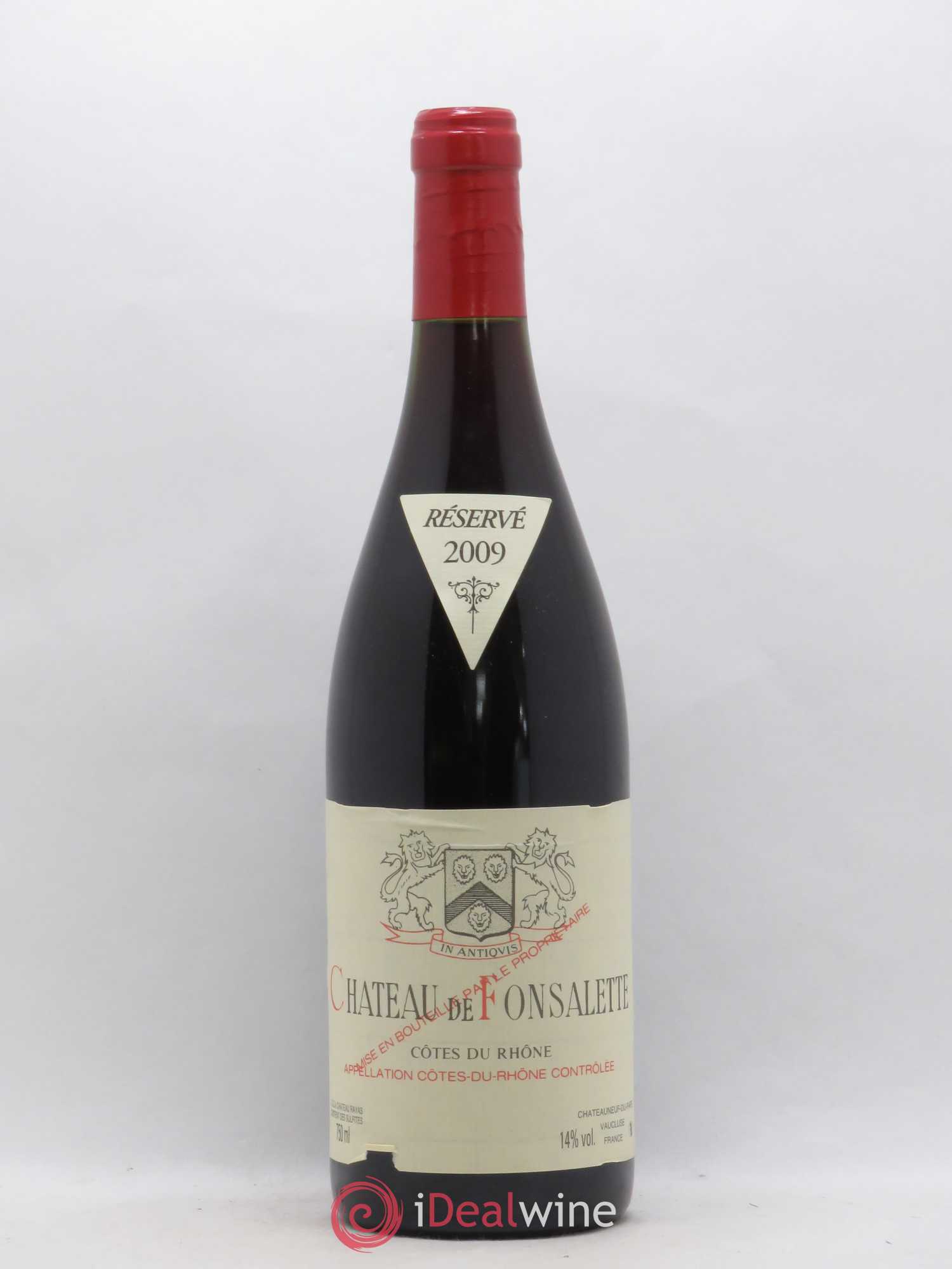 Côtes-du-Rhône Château de Fonsalette Emmanuel Reynaud 2009 - Lot de 1 bouteille - 0