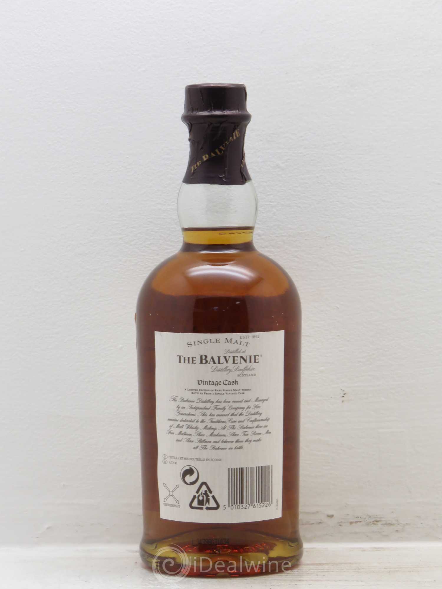 Whisky The Balvenie Vintage Cash Single Malt (51%) (emb le 19/09/2000) 1968 - Posten von 1 Flasche - 1
