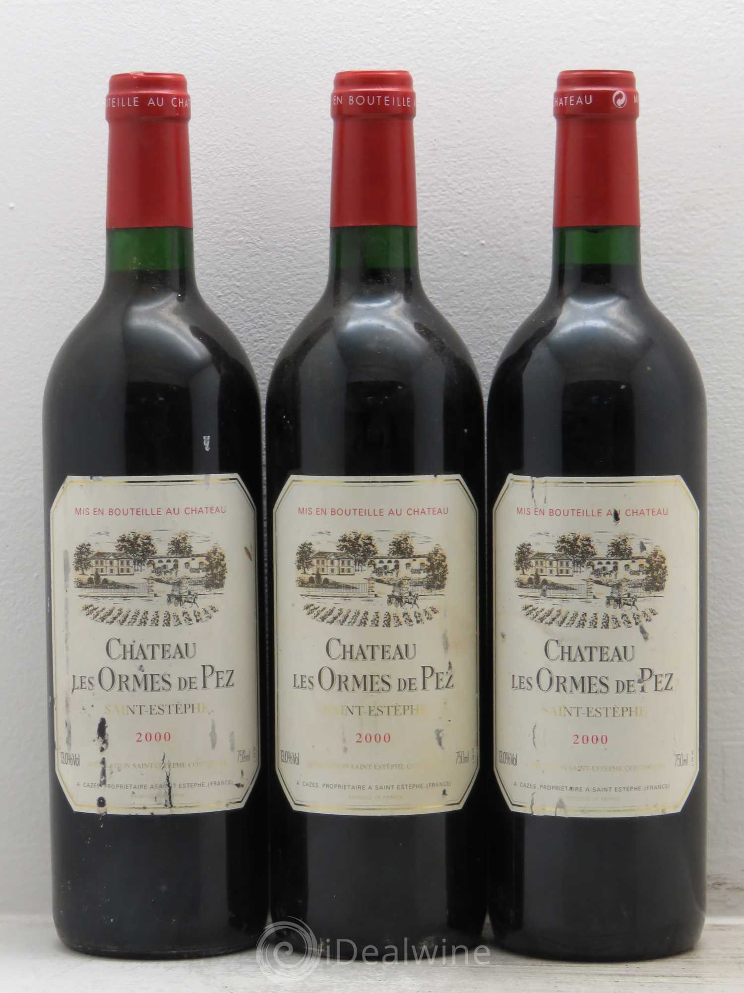 Château les Ormes de Pez 2000 - Lot de 3 bouteilles - 0